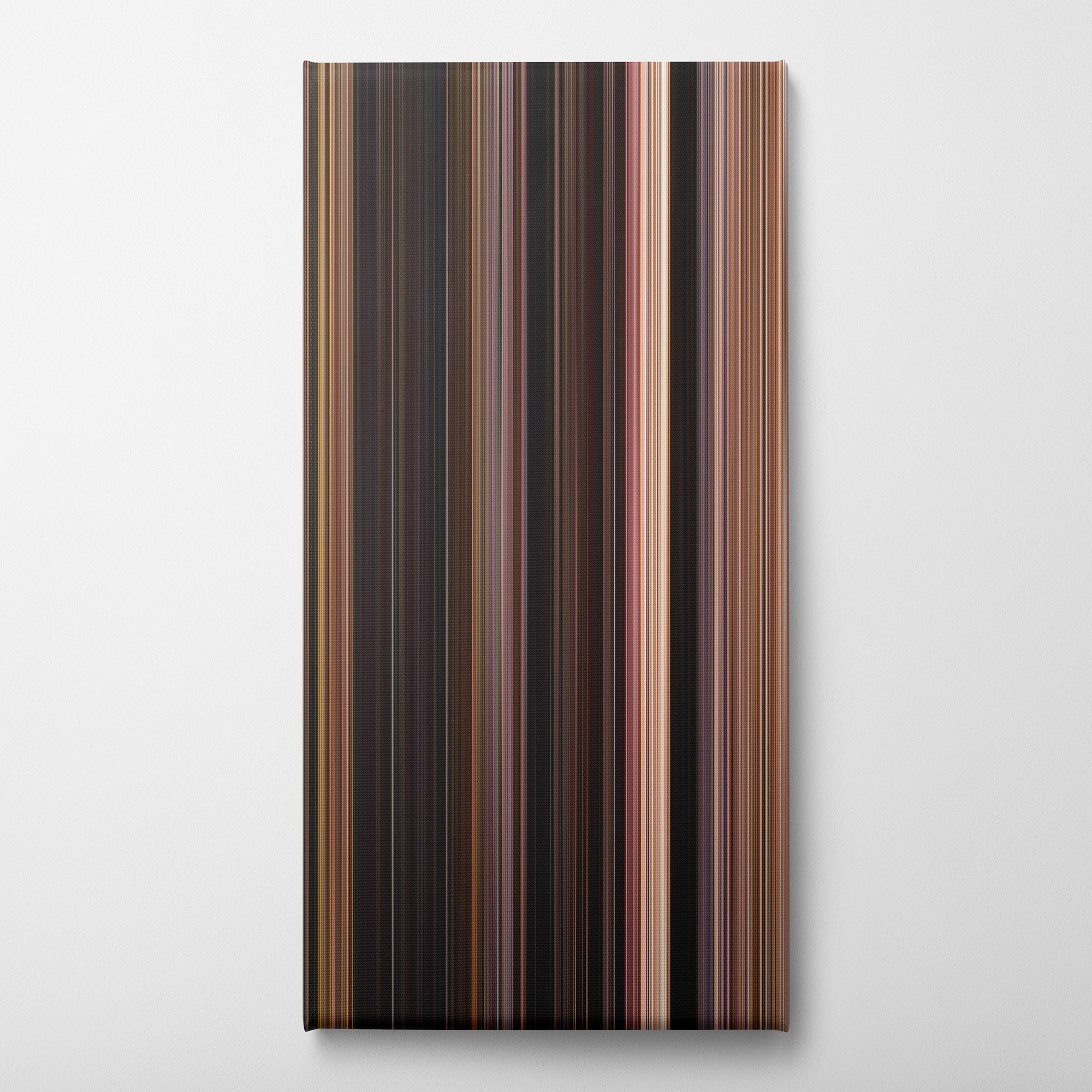 The Fast and the Furious (2001) CineSpectrum Color Spectrum Canvas Print - Vertical on Wall