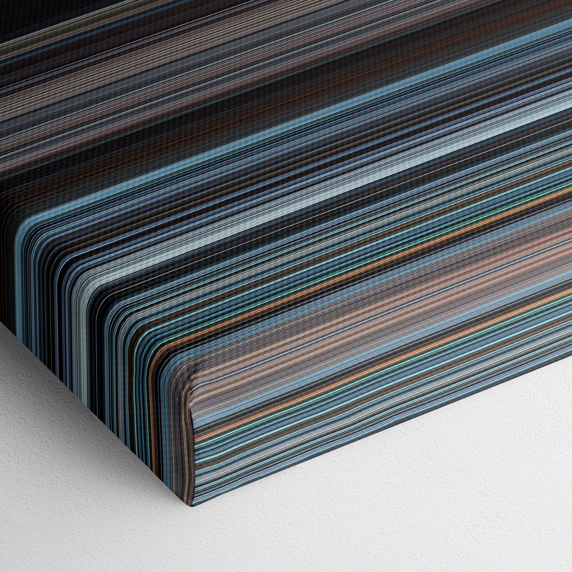 The Fate of the Furious (2017) CineSpectrum Color Spectrum Canvas Print - Close Up of Bottom of Print