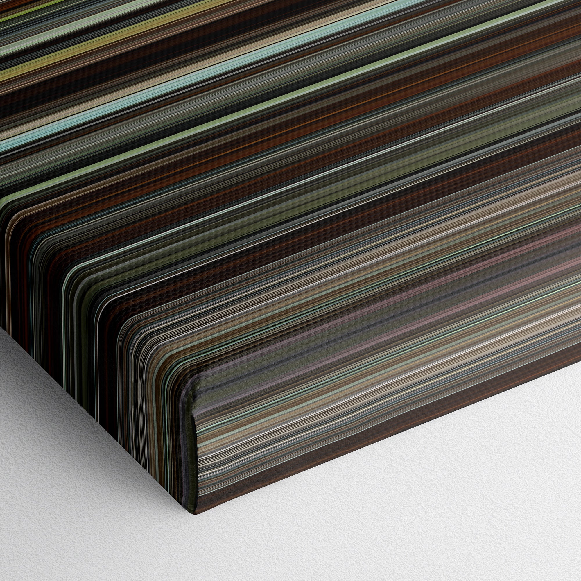 The Favourite (2018) CineSpectrum Color Spectrum Canvas Print - Close Up of Bottom of Print