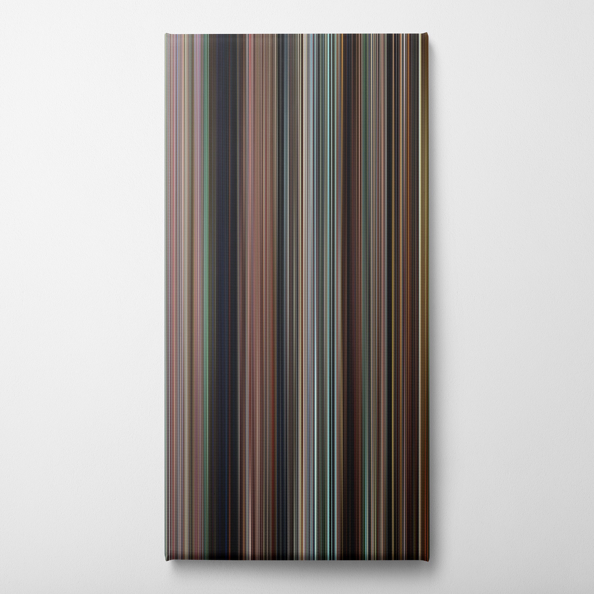The Final Destination (2009) CineSpectrum Color Spectrum Canvas Print - Vertical on Wall
