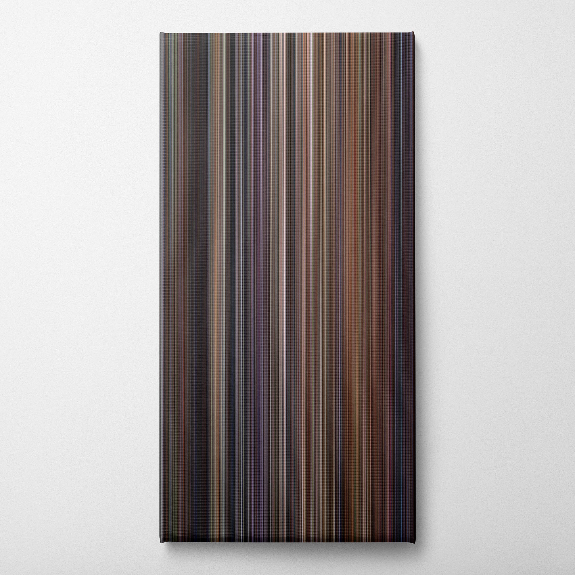 The Fugitive (1993) CineSpectrum Color Spectrum Canvas Print - Vertical on Wall