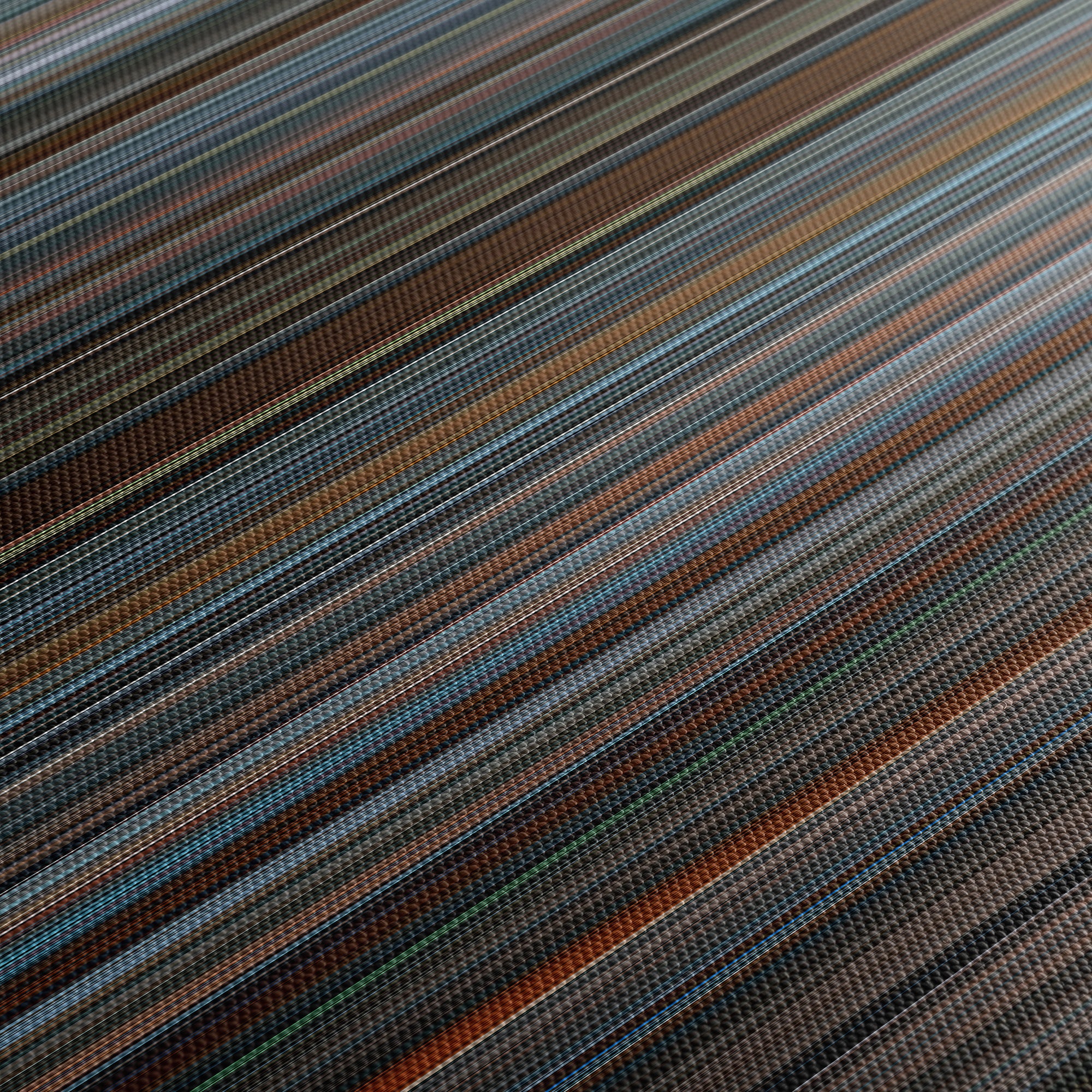 The Girl Who Kicked the Hornet's Nest (2009) CineSpectrum Color Spectrum Canvas Print - Close Up of Middle of Print