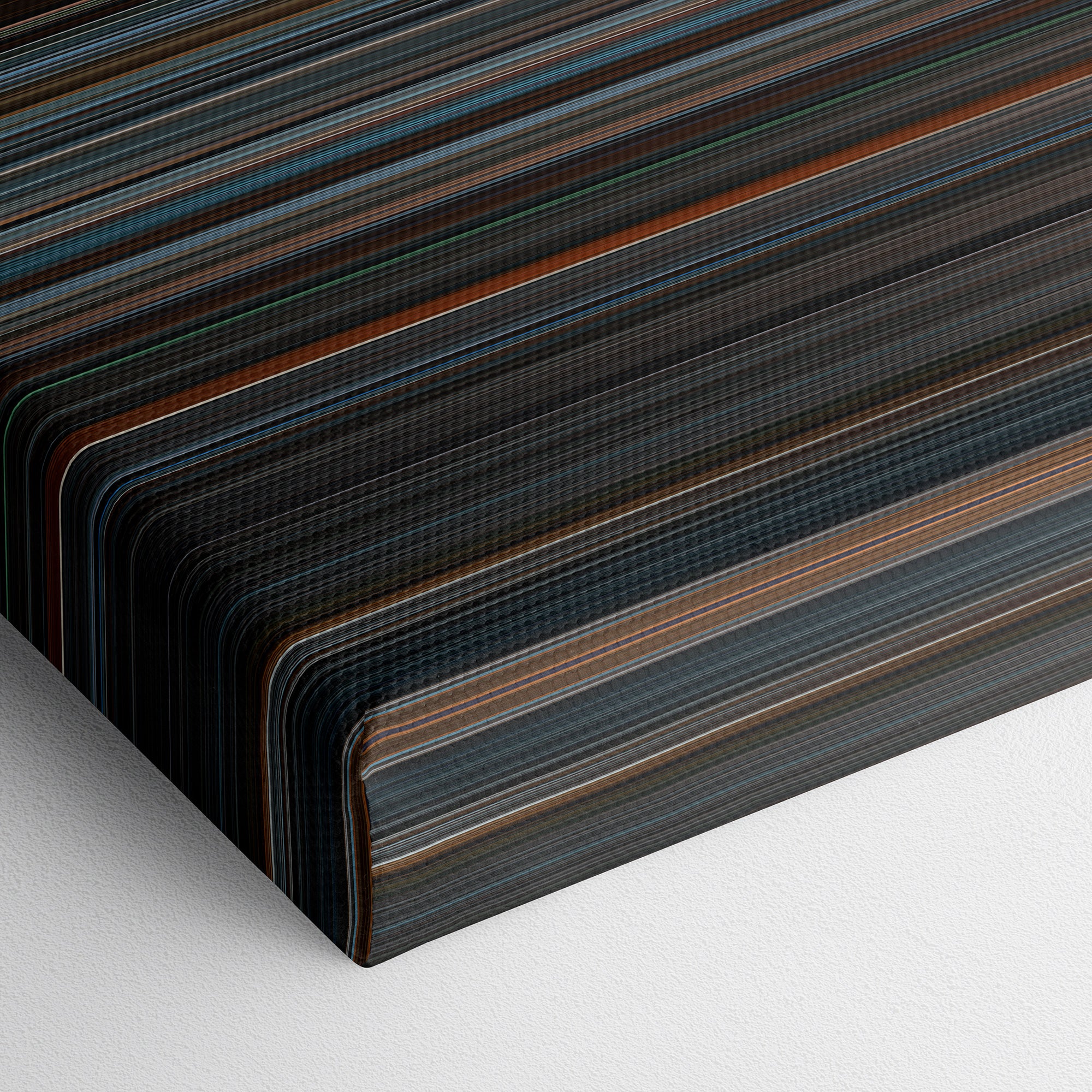 The Girl Who Kicked the Hornet's Nest (2009) CineSpectrum Color Spectrum Canvas Print - Close Up of Bottom of Print