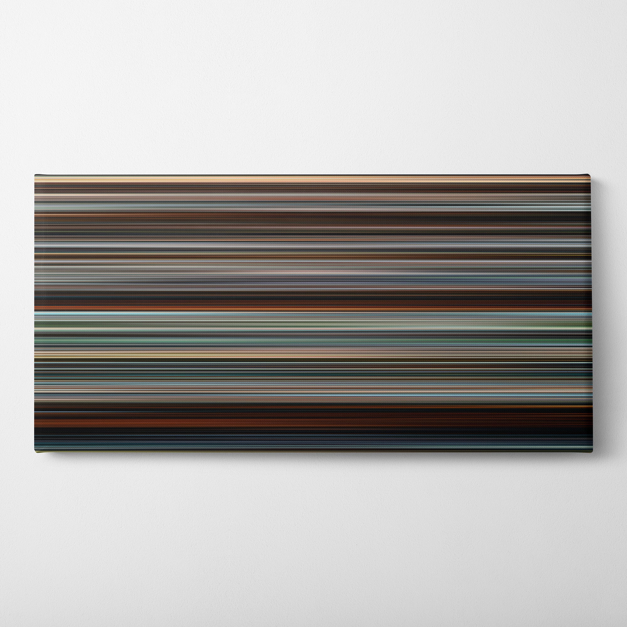 The Girl Who Played With Fire (2009) CineSpectrum Color Spectrum Canvas Print - Horizontal on Wall