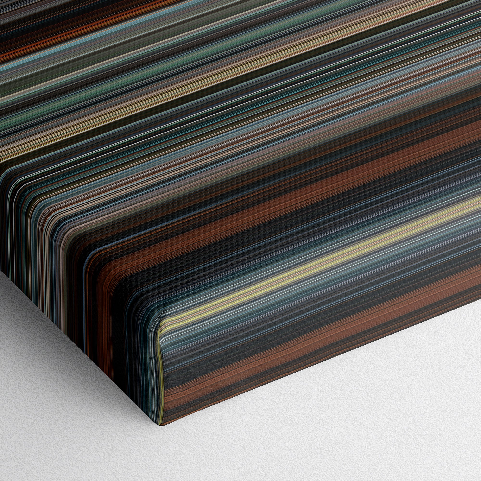 The Girl Who Played With Fire (2009) CineSpectrum Color Spectrum Canvas Print - Close Up of Bottom of Print