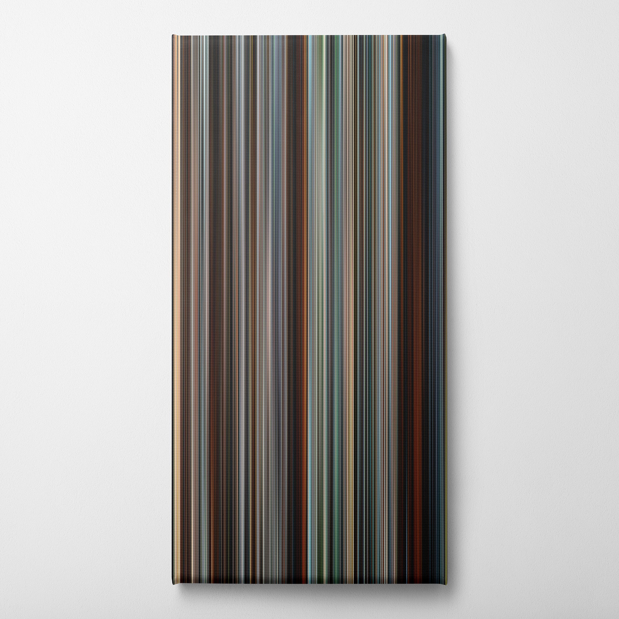 The Girl Who Played With Fire (2009) CineSpectrum Color Spectrum Canvas Print - Vertical on Wall