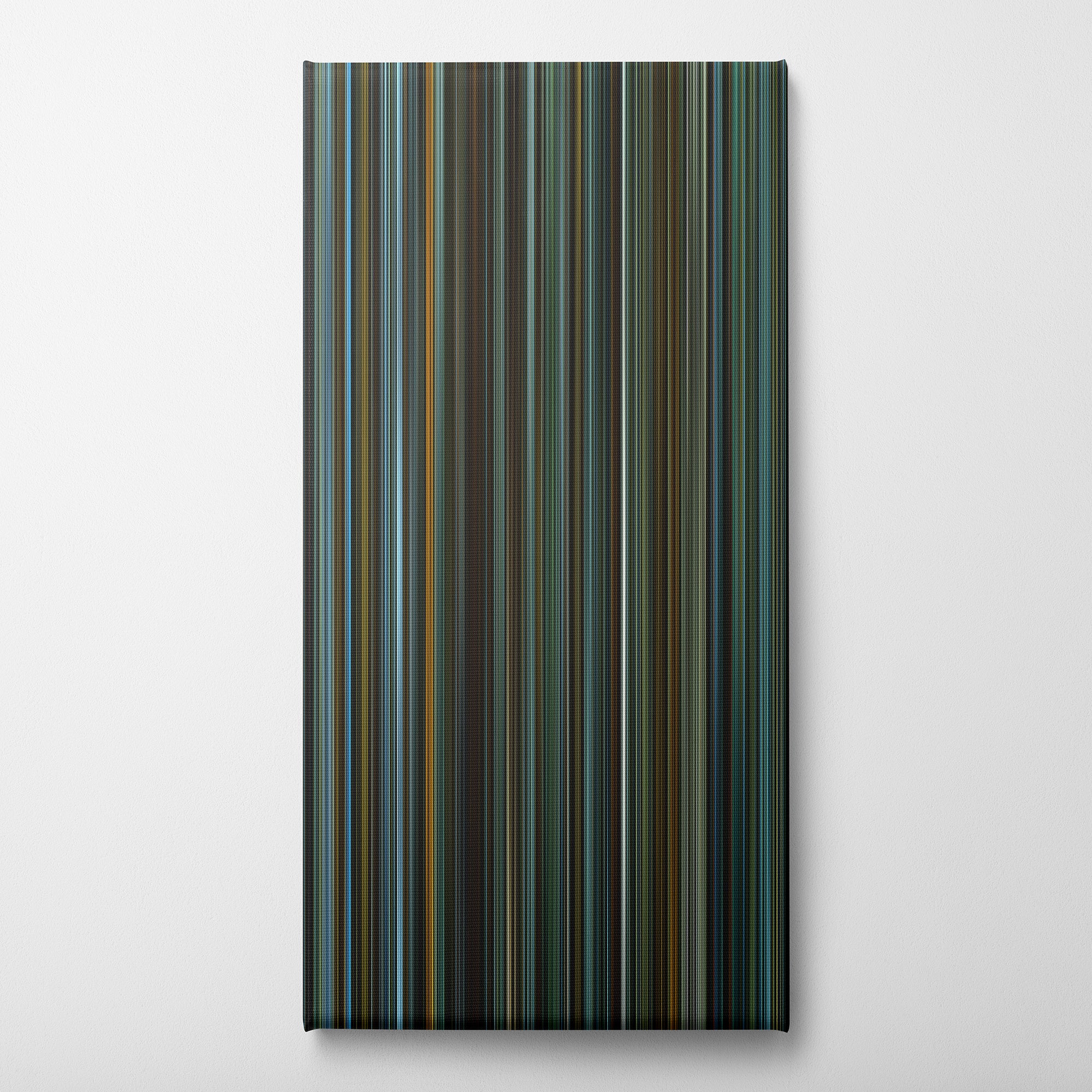 The Girl With the Dragon Tattoo (2009) CineSpectrum Color Spectrum Canvas Print - Vertical on Wall