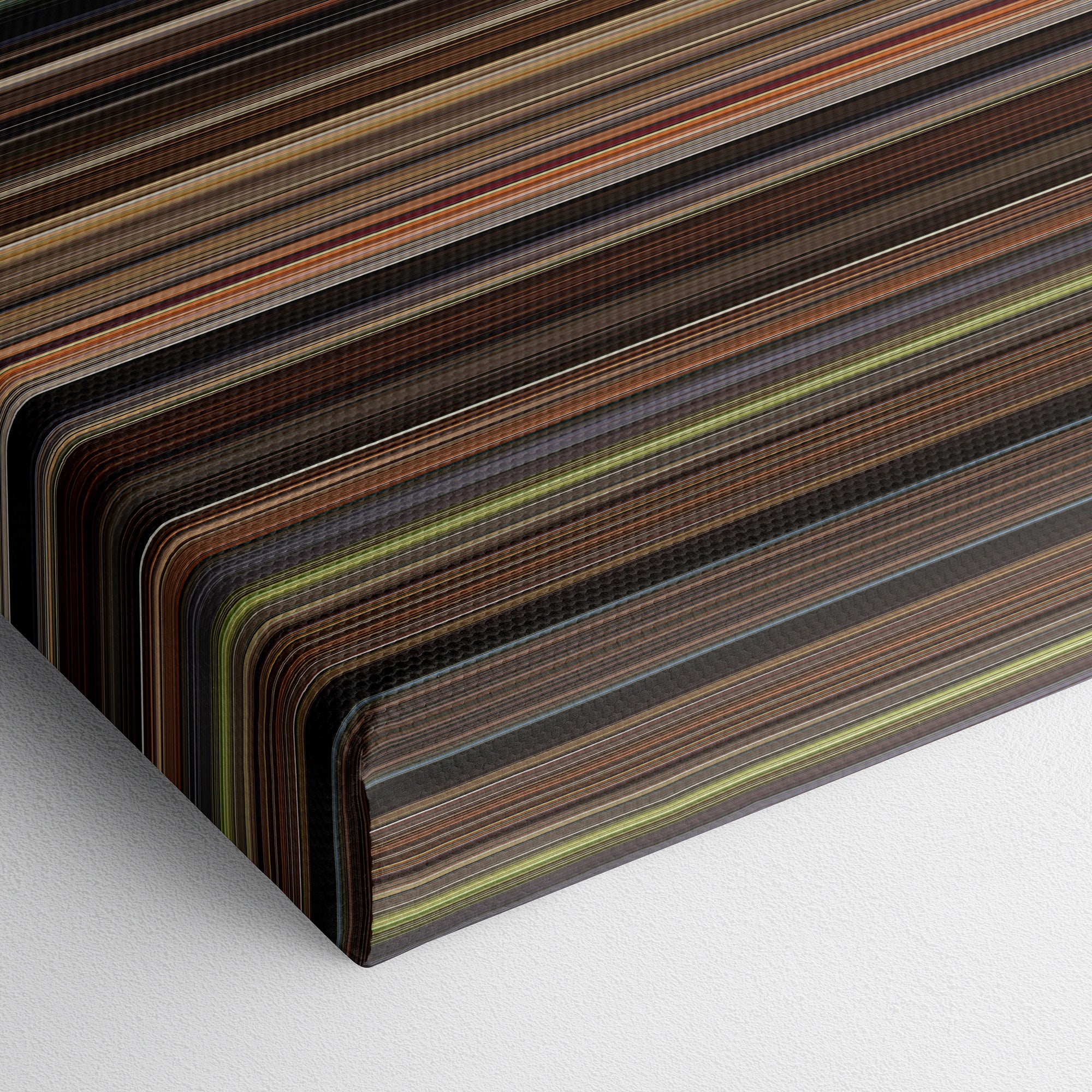 The Godfather (1972) CineSpectrum Color Spectrum Canvas Print - Close Up of Bottom of Print