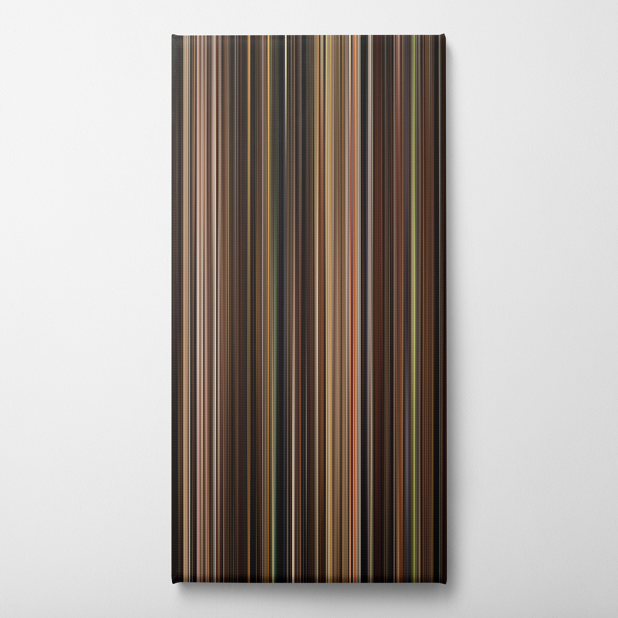 The Godfather (1972) CineSpectrum Color Spectrum Canvas Print - Vertical on Wall