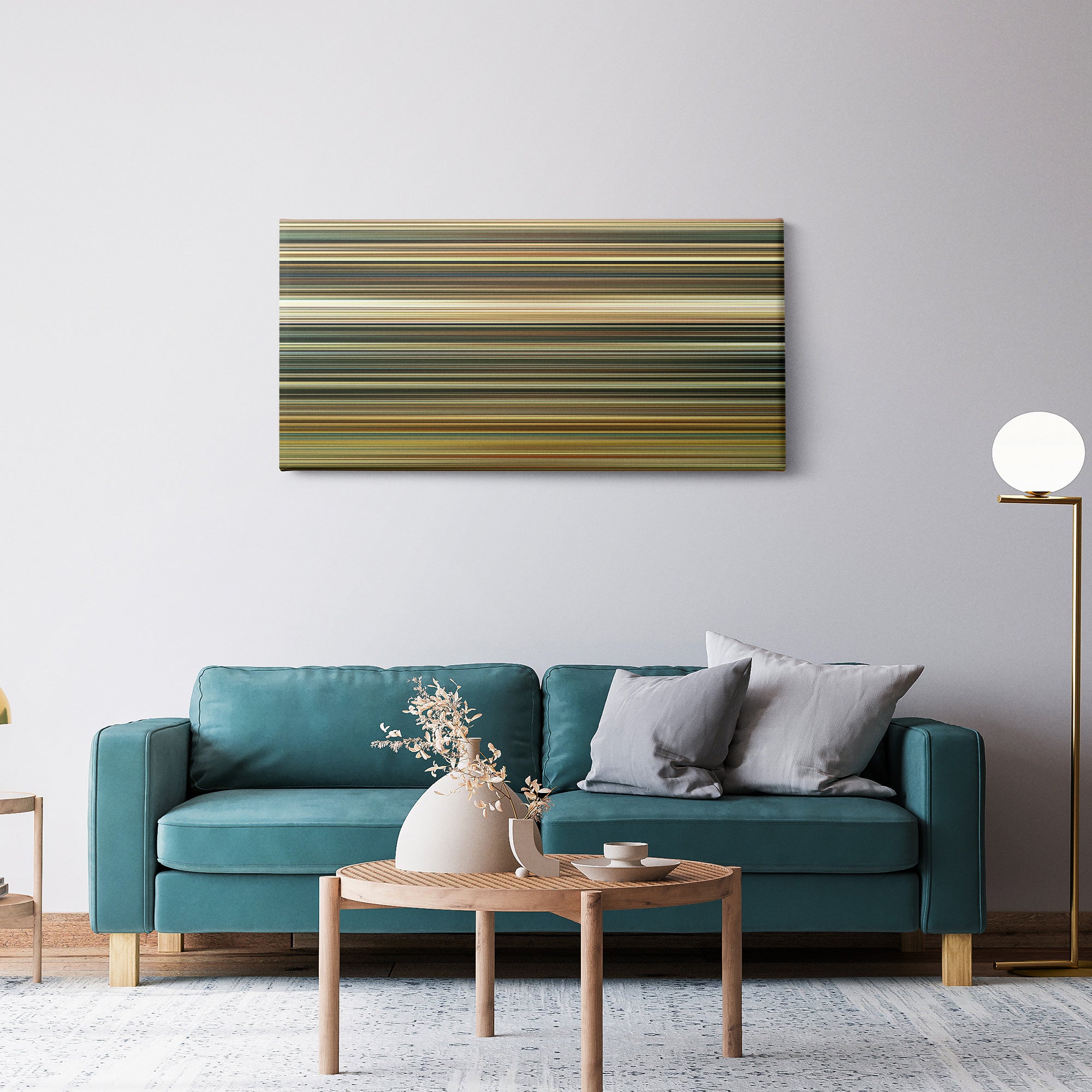 The Good the Bad and the Ugly (1966) CineSpectrum Color Spectrum Canvas Print - Hanging Horizontal on Wall in Room