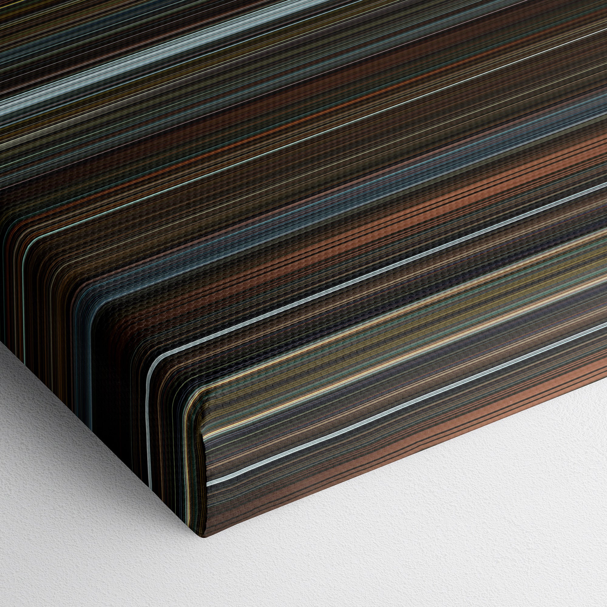 The Grandmaster (2013) CineSpectrum Color Spectrum Canvas Print - Close Up of Bottom of Print