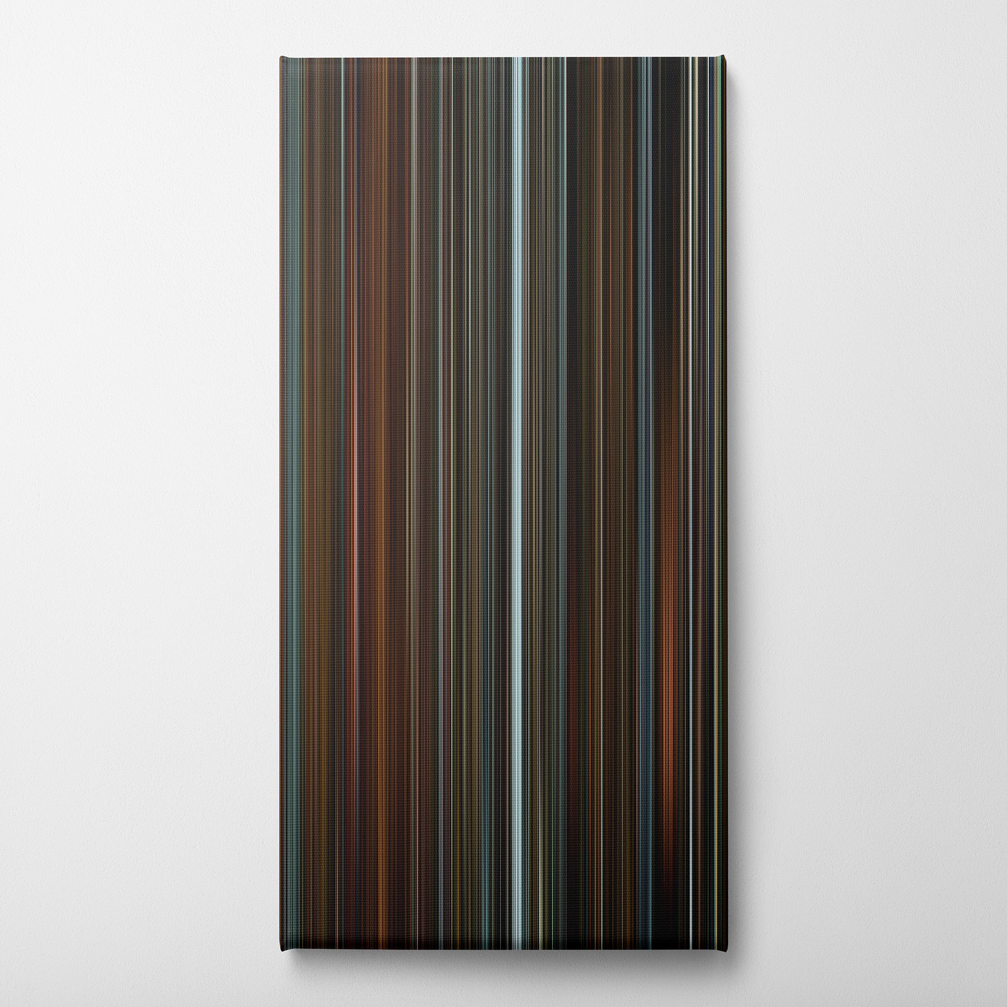 The Grandmaster (2013) CineSpectrum Color Spectrum Canvas Print - Vertical on Wall