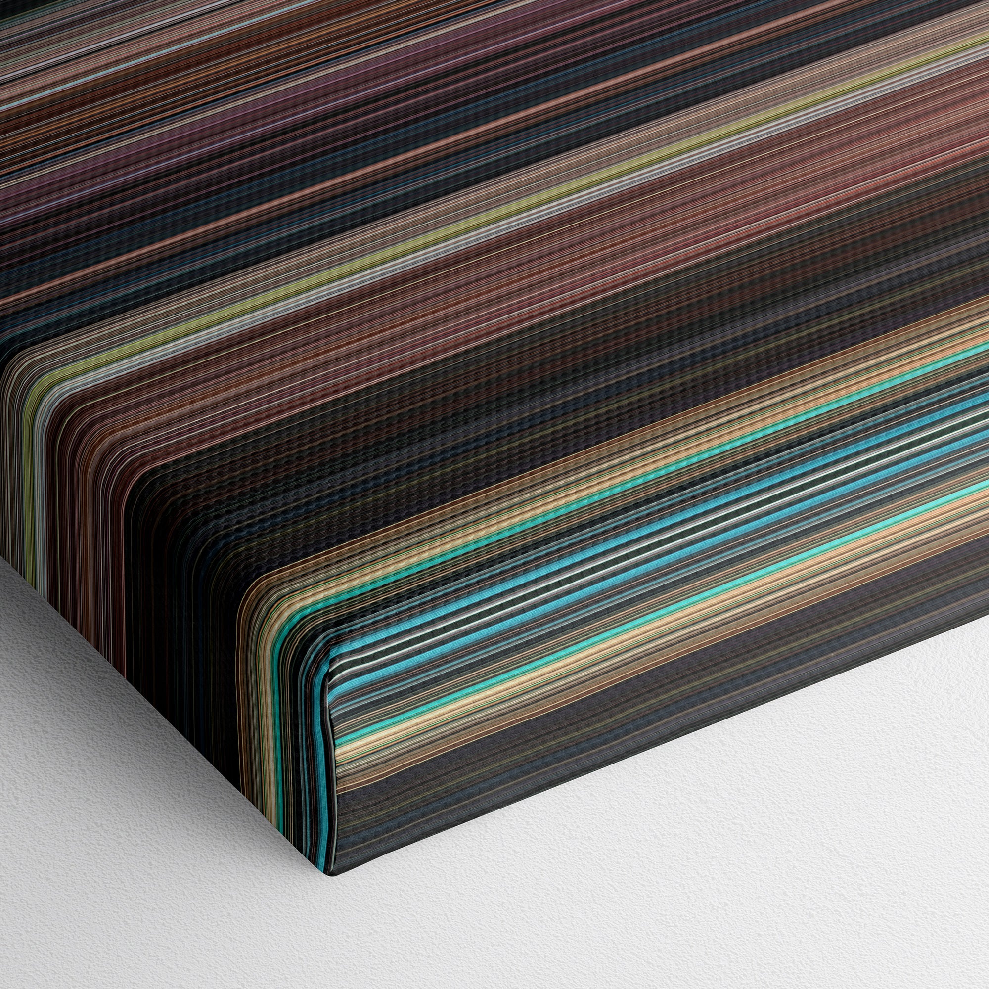 The Great Gatsby (2013) CineSpectrum Color Spectrum Canvas Print - Close Up of Bottom of Print