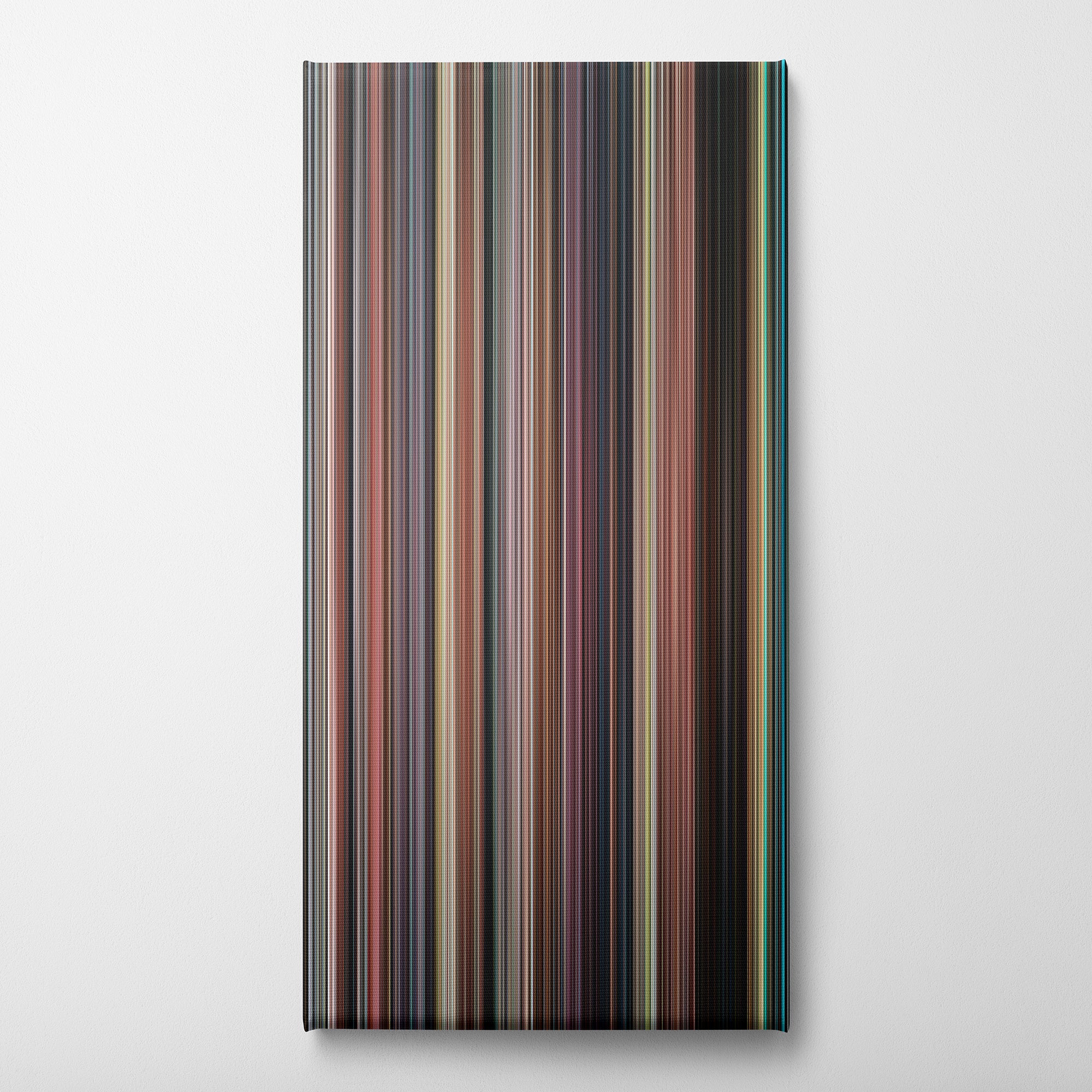 The Great Gatsby (2013) CineSpectrum Color Spectrum Canvas Print - Vertical on Wall