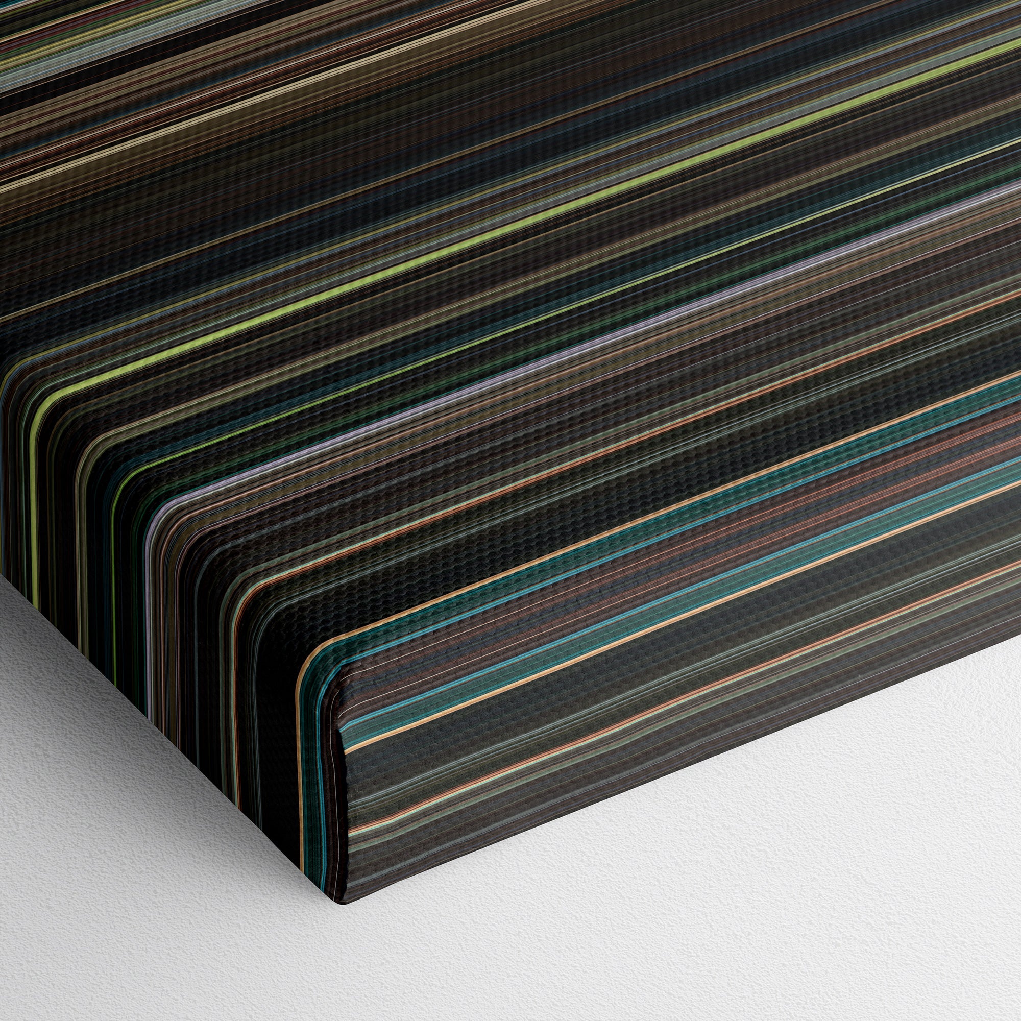 The Handmaiden (2016) CineSpectrum Color Spectrum Canvas Print - Close Up of Bottom of Print