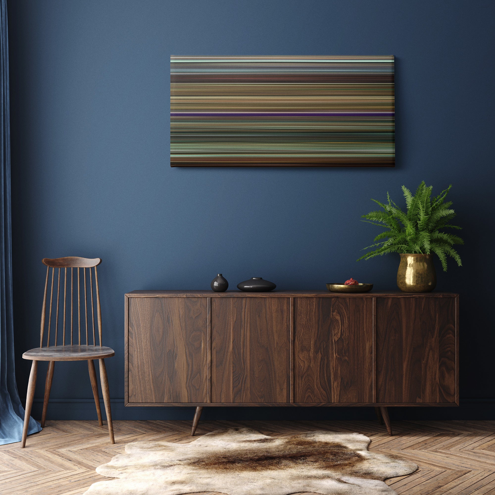 The Hangover Part II (2011) CineSpectrum Color Spectrum Canvas Print - Hanging Horizontal on Wall in Room