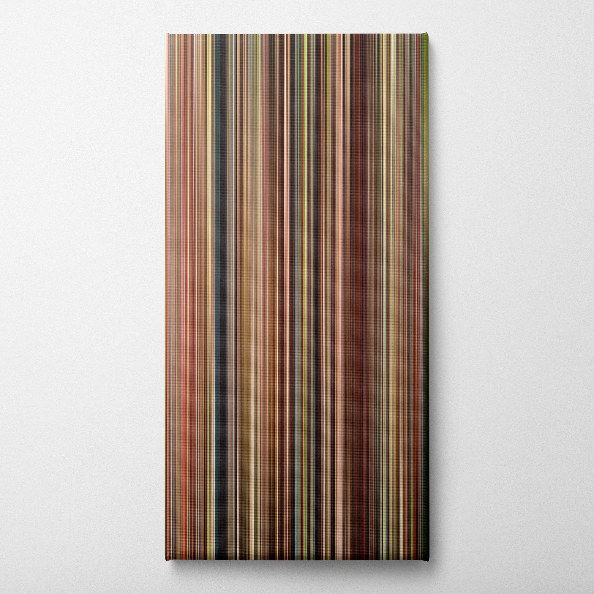 The Help (2011) CineSpectrum Color Spectrum Canvas Print - Vertical on Wall