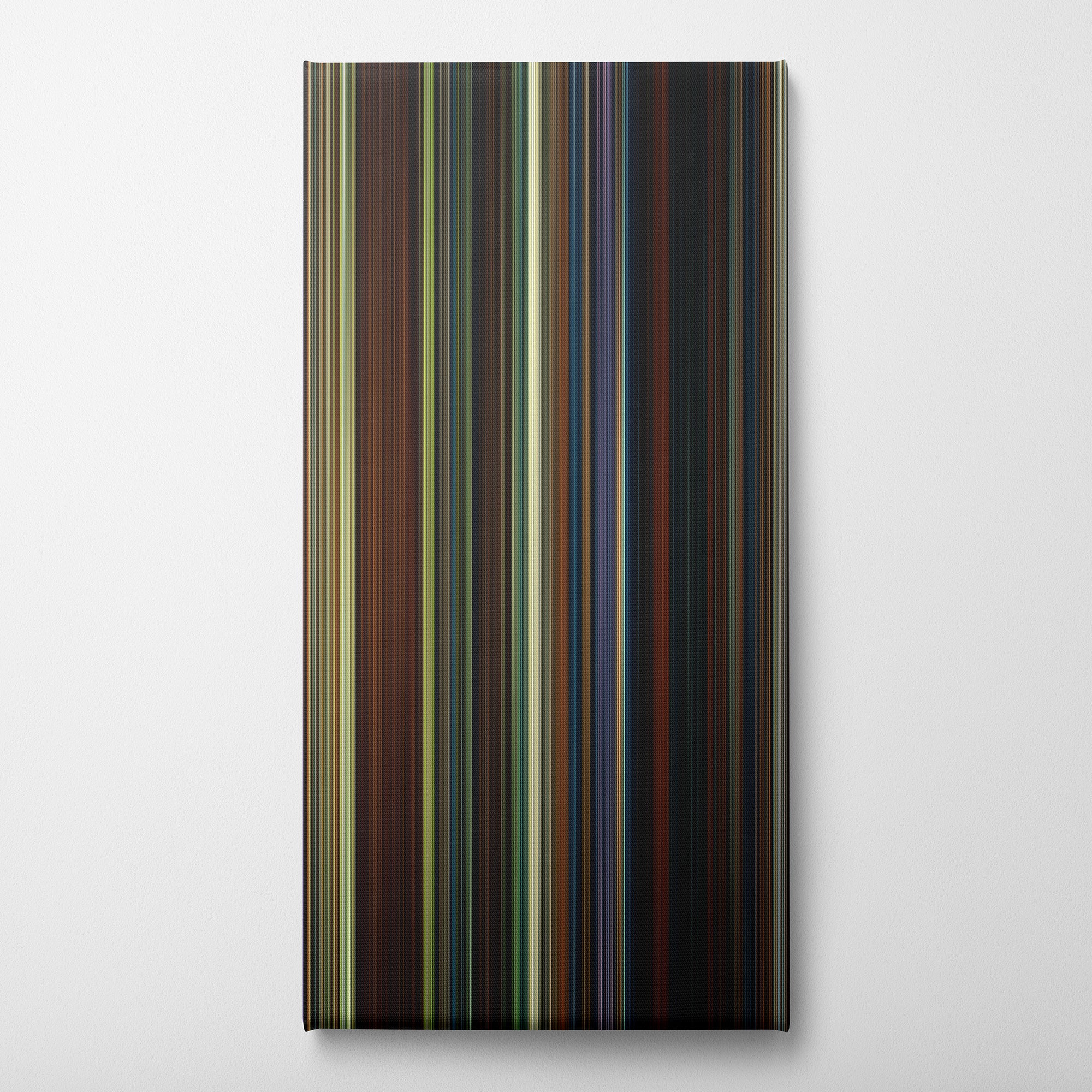 The Hobbit - An Unexpected Journey (2012) CineSpectrum Color Spectrum Canvas Print - Vertical on Wall