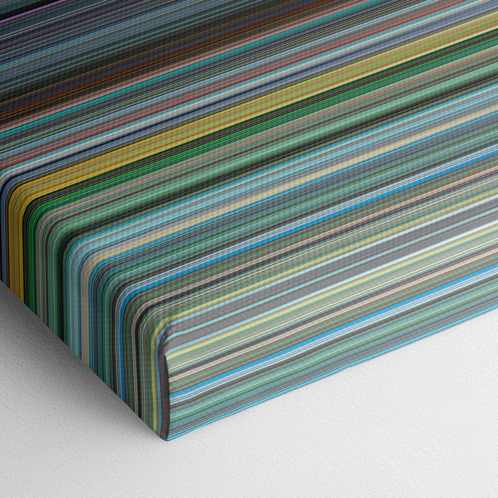 The Holy Mountain (1973) CineSpectrum Color Spectrum Canvas Print - Close Up of Bottom of Print