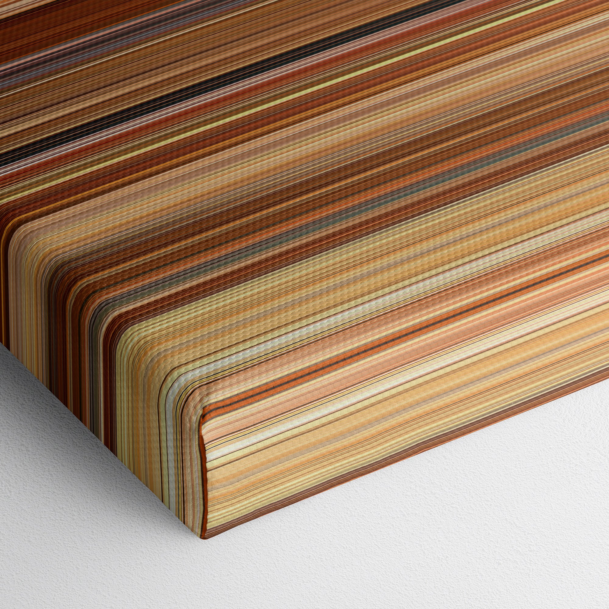 The Human Centipede III (Final Sequence) (2015) CineSpectrum Color Spectrum Canvas Print - Close Up of Bottom of Print