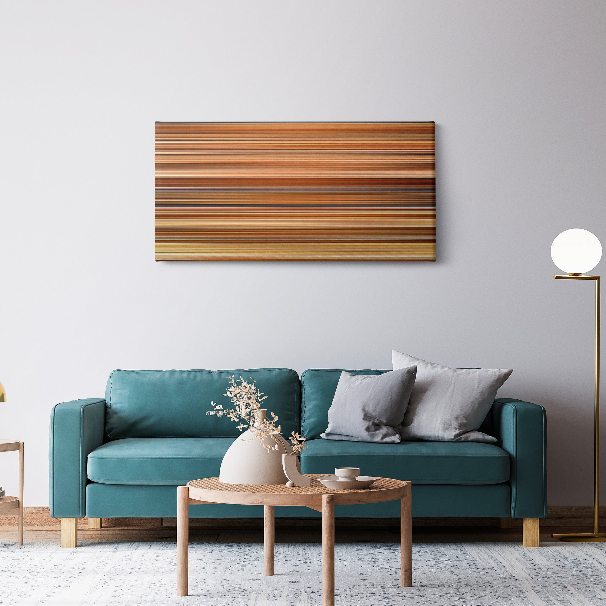 The Human Centipede III (Final Sequence) (2015) CineSpectrum Color Spectrum Canvas Print - Hanging Horizontal on Wall in Room