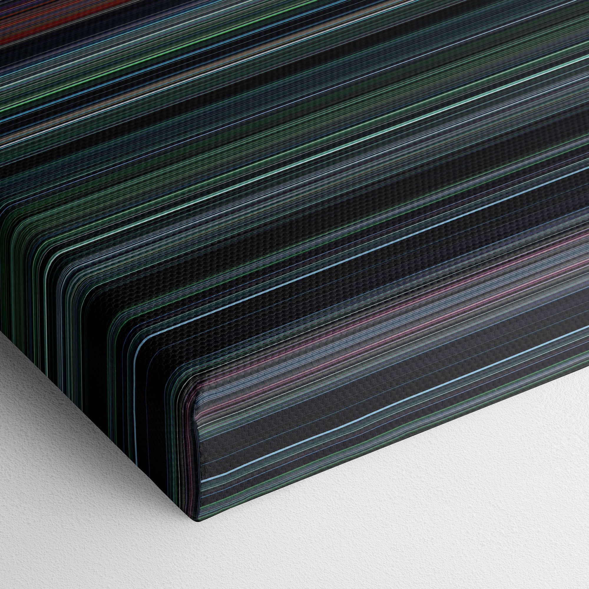 The Hunger Games (2012) CineSpectrum Color Spectrum Canvas Print - Close Up of Bottom of Print