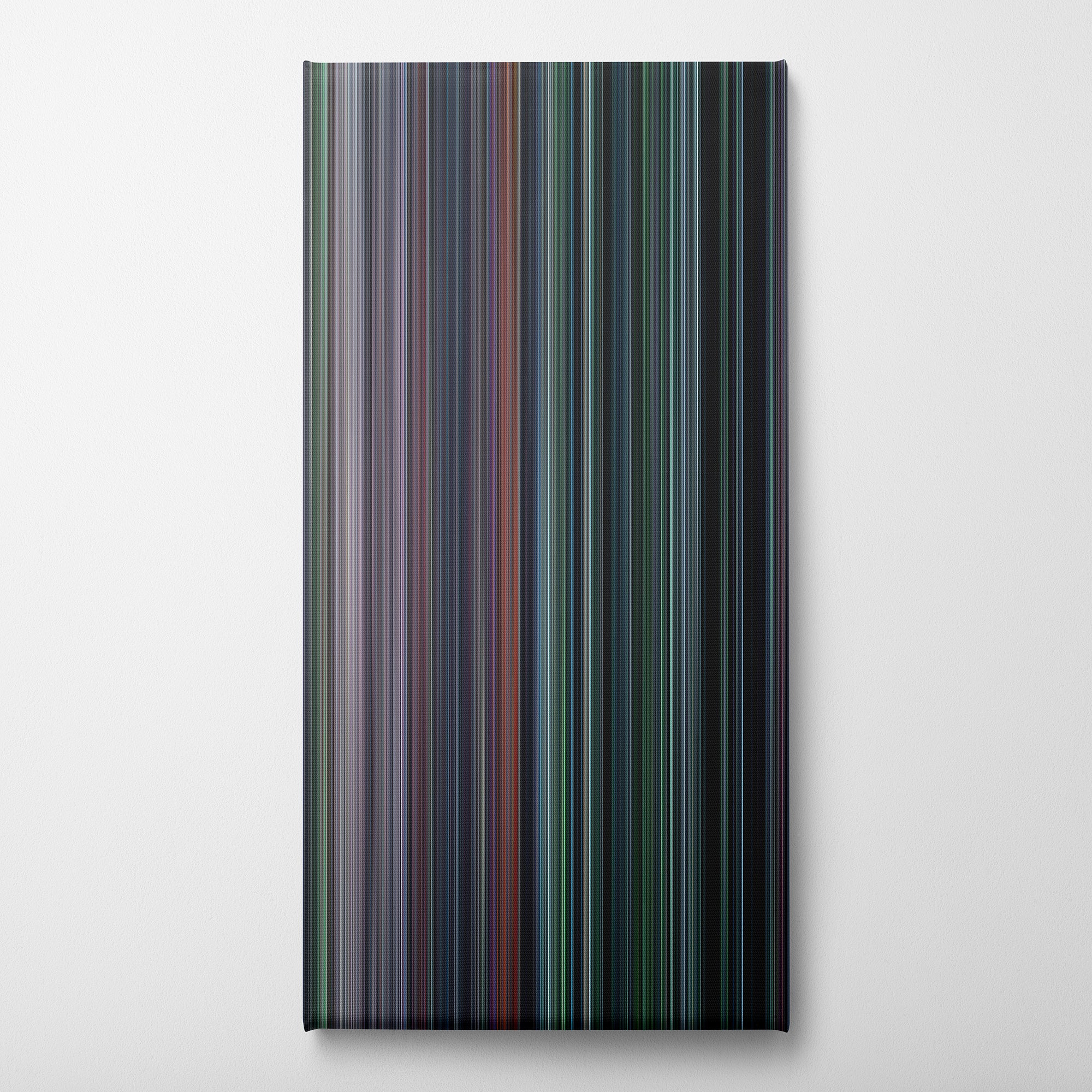 The Hunger Games (2012) CineSpectrum Color Spectrum Canvas Print - Vertical on Wall