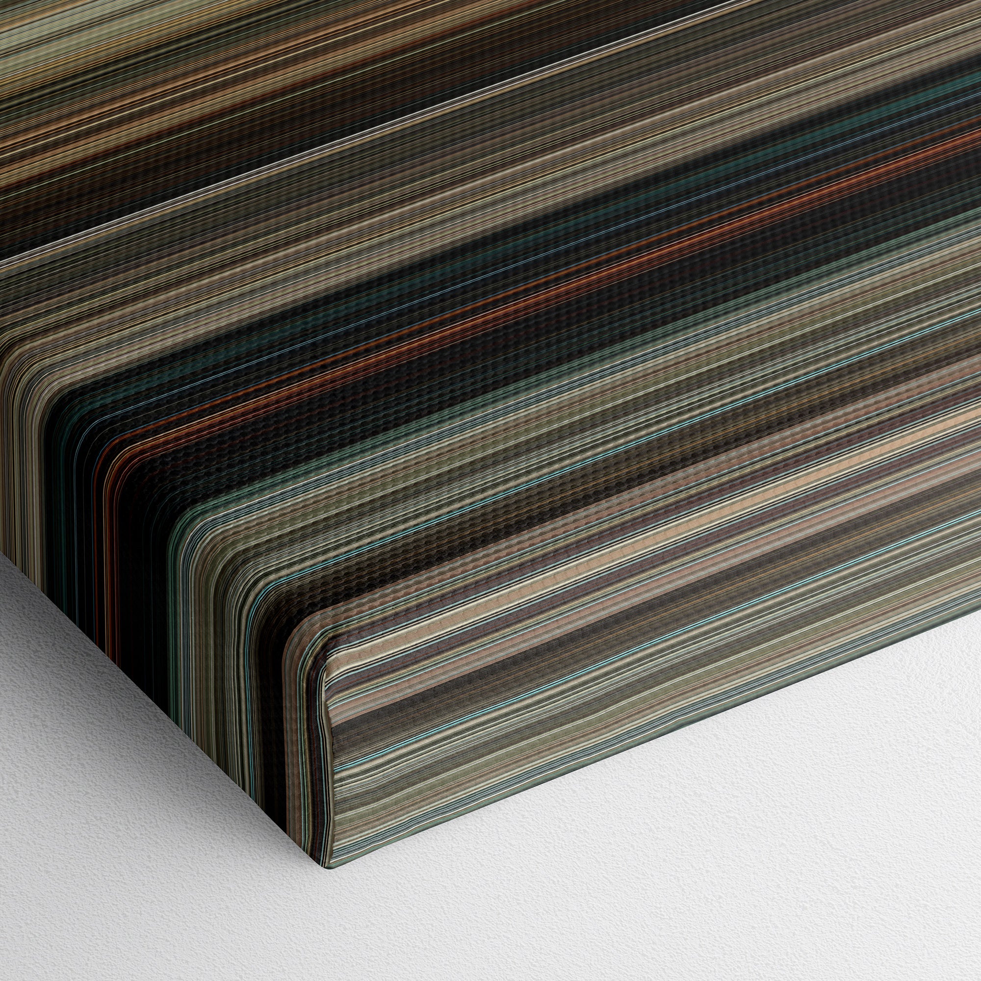 The Hurt Locker (2008) CineSpectrum Color Spectrum Canvas Print - Close Up of Bottom of Print