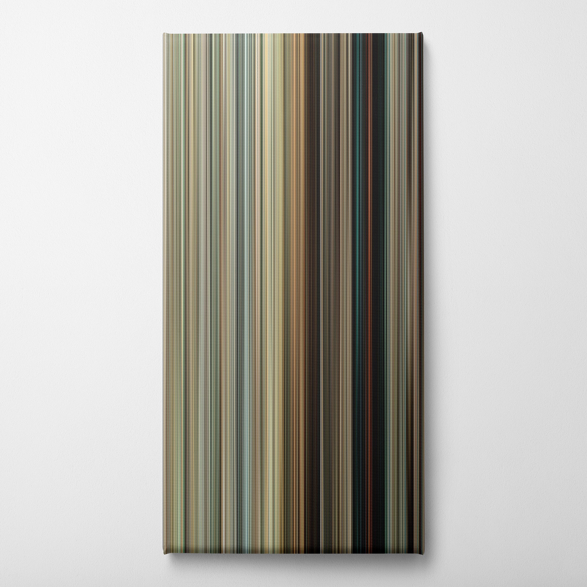 The Hurt Locker (2008) CineSpectrum Color Spectrum Canvas Print - Vertical on Wall