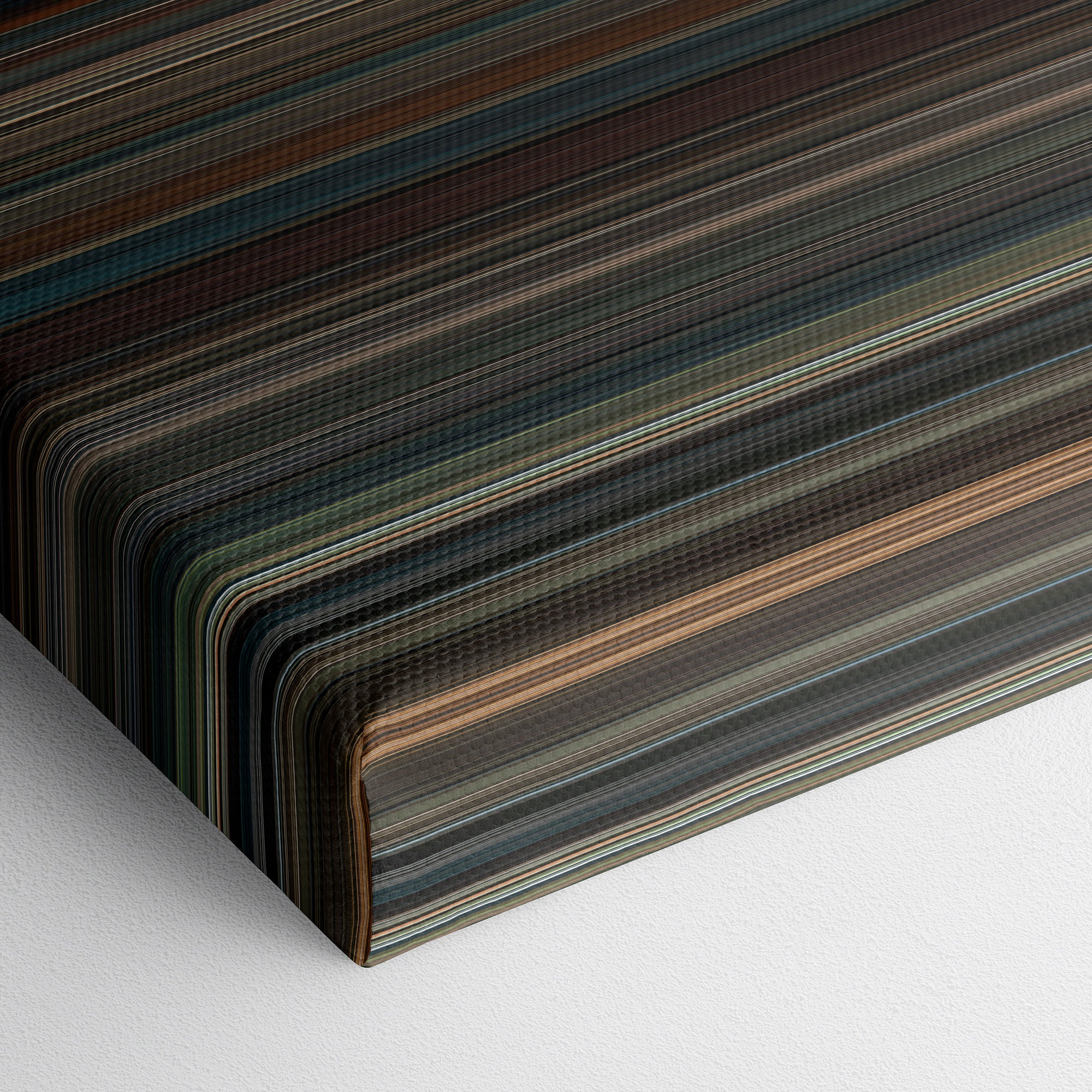 The Imitation Game (2014) CineSpectrum Color Spectrum Canvas Print - Close Up of Bottom of Print