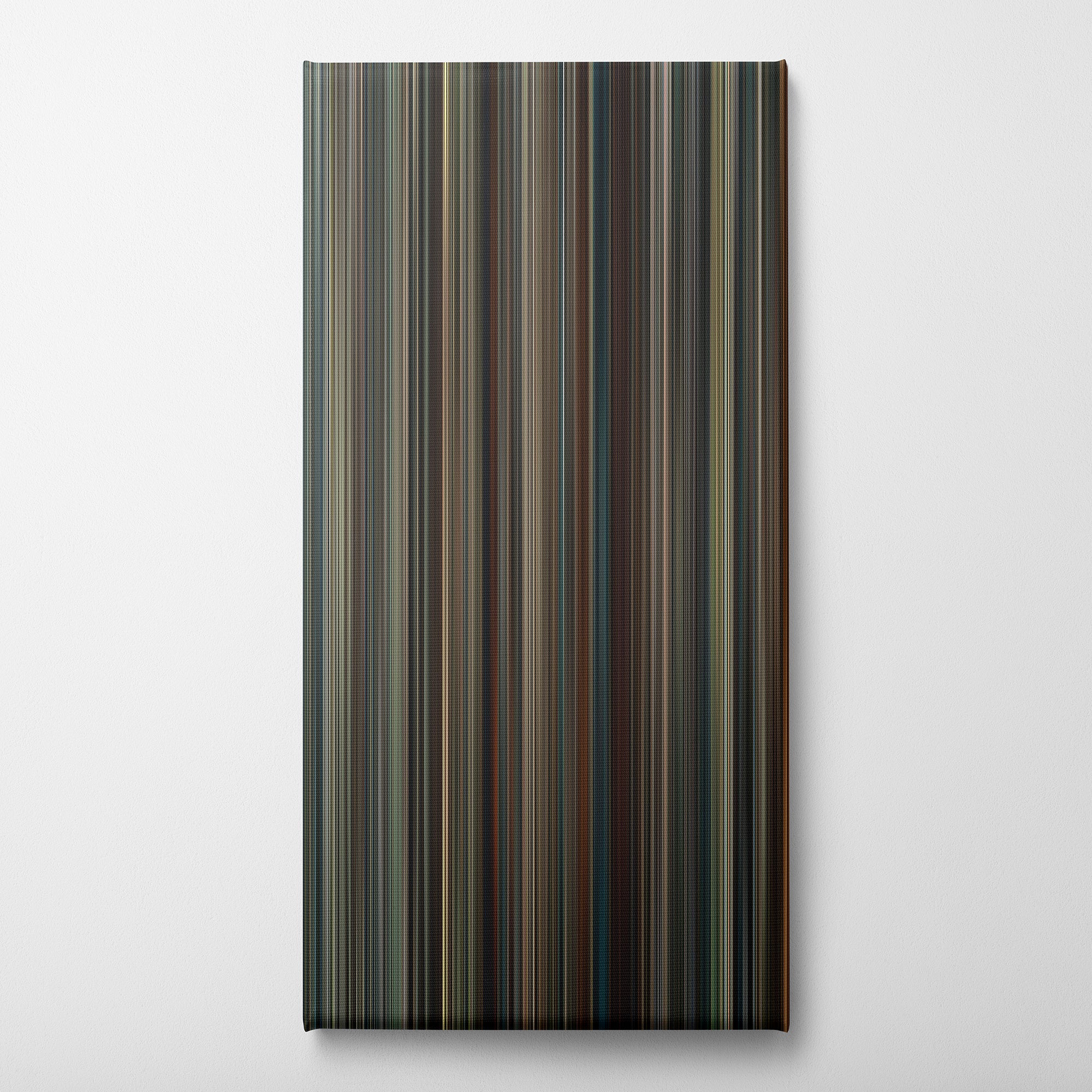 The Imitation Game (2014) CineSpectrum Color Spectrum Canvas Print - Vertical on Wall