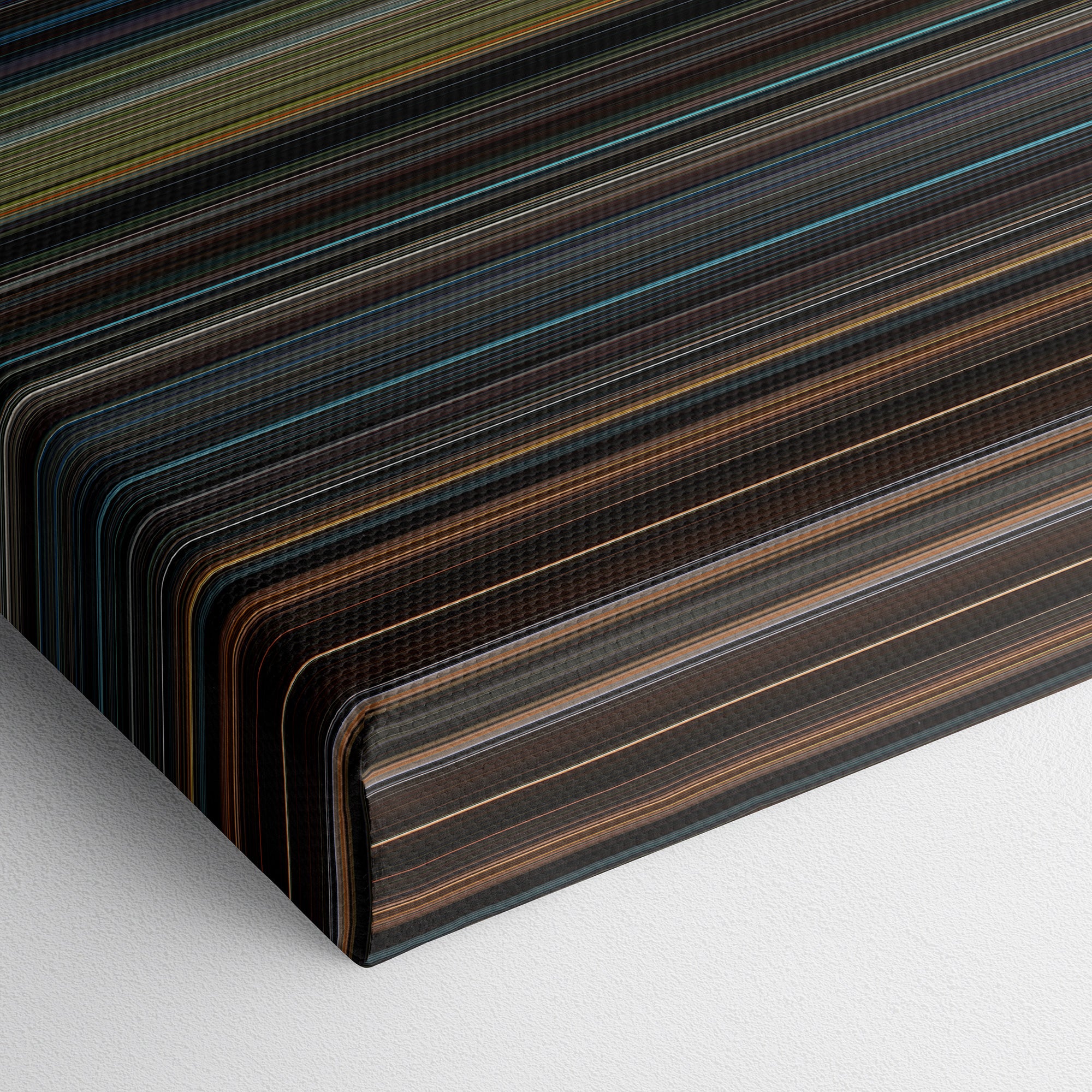 The Incredible Hulk (2008) CineSpectrum Color Spectrum Canvas Print - Close Up of Bottom of Print