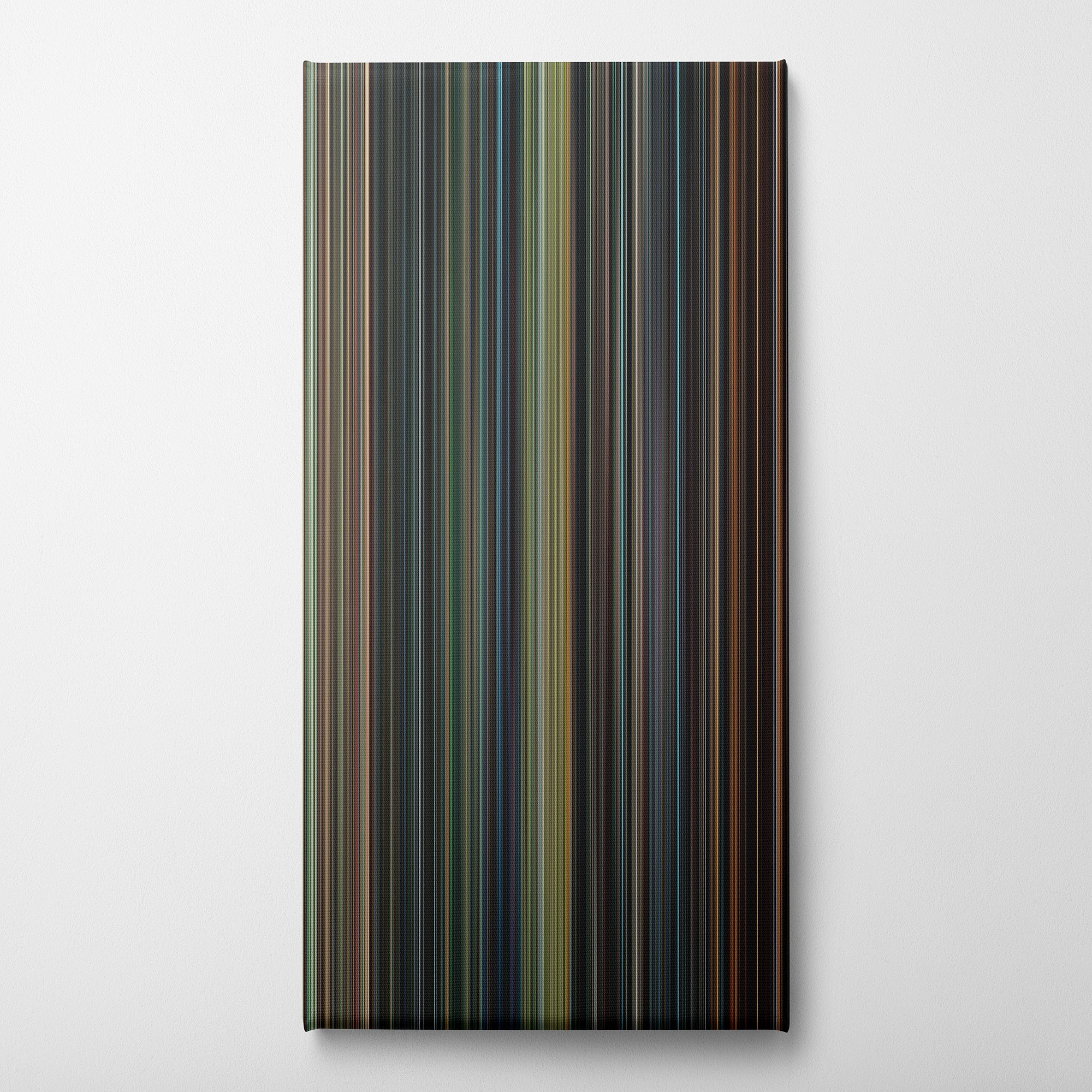 The Incredible Hulk (2008) CineSpectrum Color Spectrum Canvas Print - Vertical on Wall