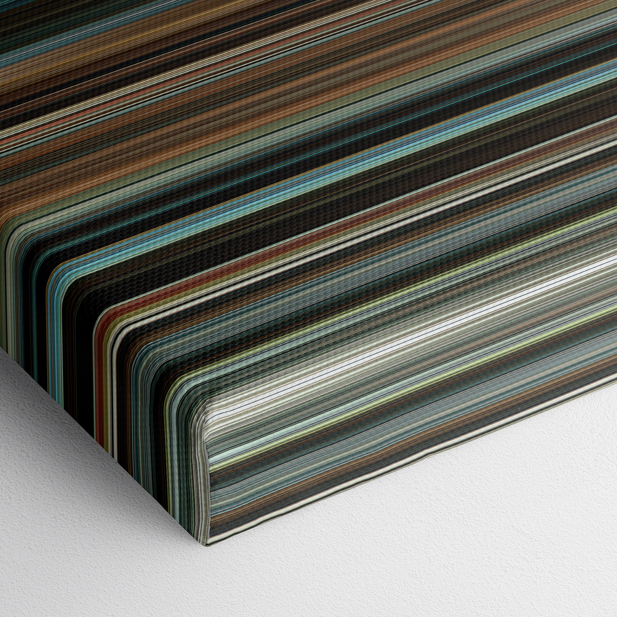 The Intouchables (2011) CineSpectrum Color Spectrum Canvas Print - Close Up of Bottom of Print