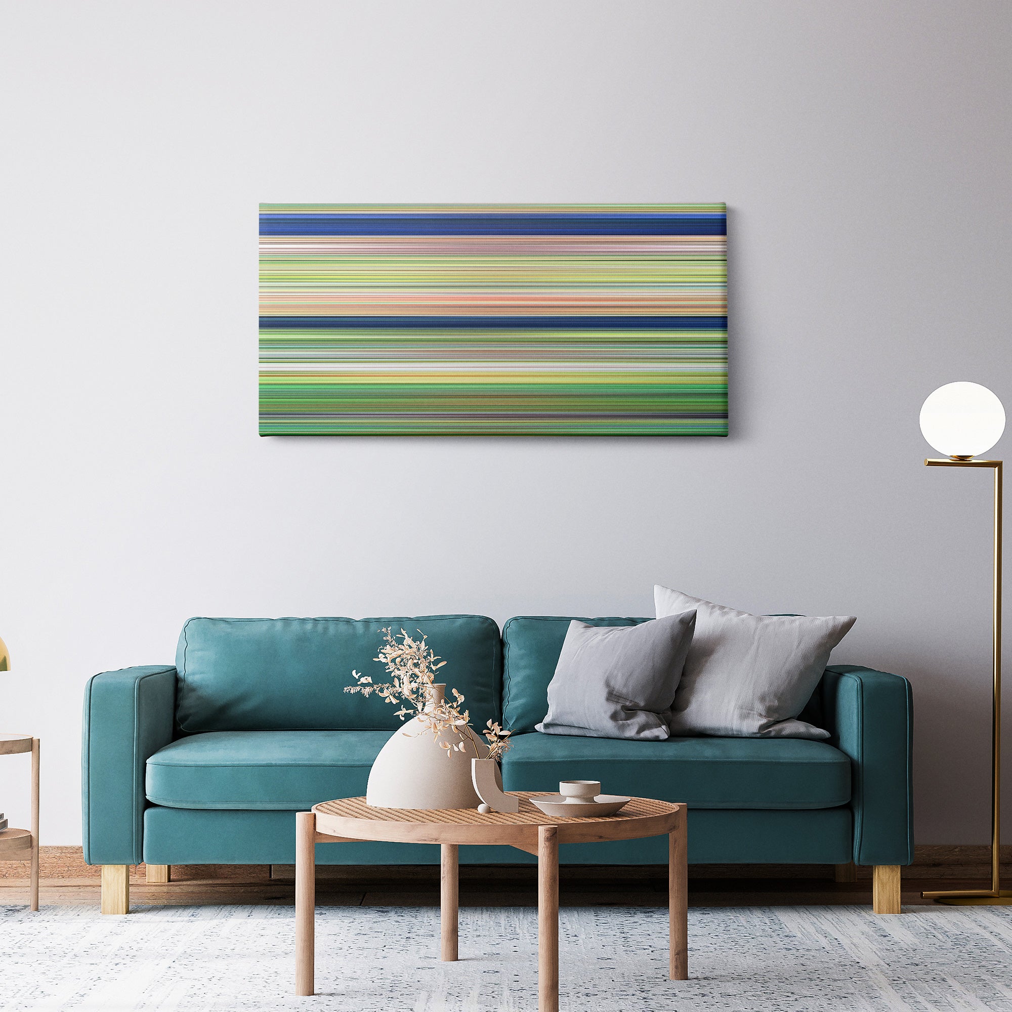 The Jungle Book (1967) CineSpectrum Color Spectrum Canvas Print - Hanging Horizontal on Wall in Room
