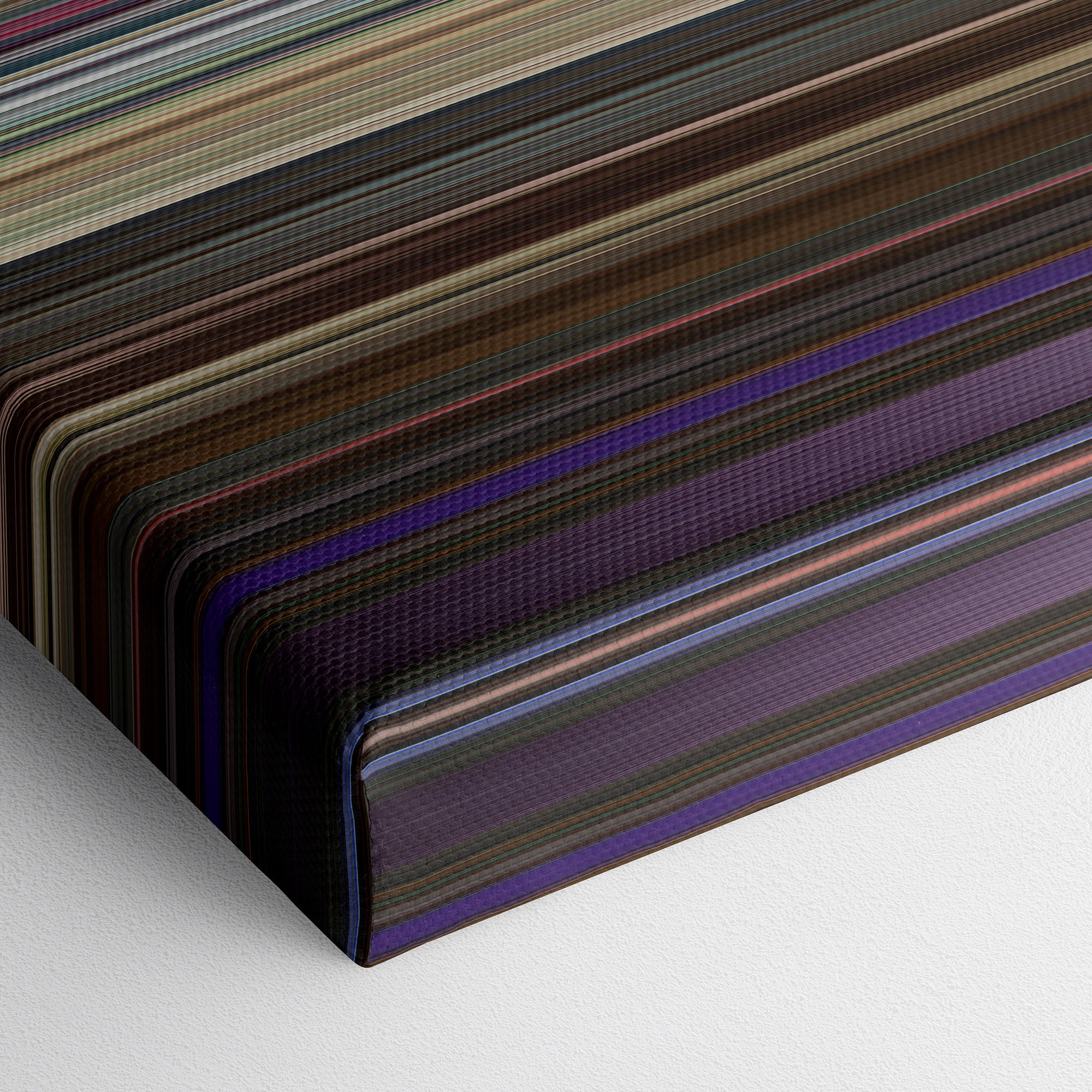 The King of Comedy (1982) CineSpectrum Color Spectrum Canvas Print - Close Up of Bottom of Print