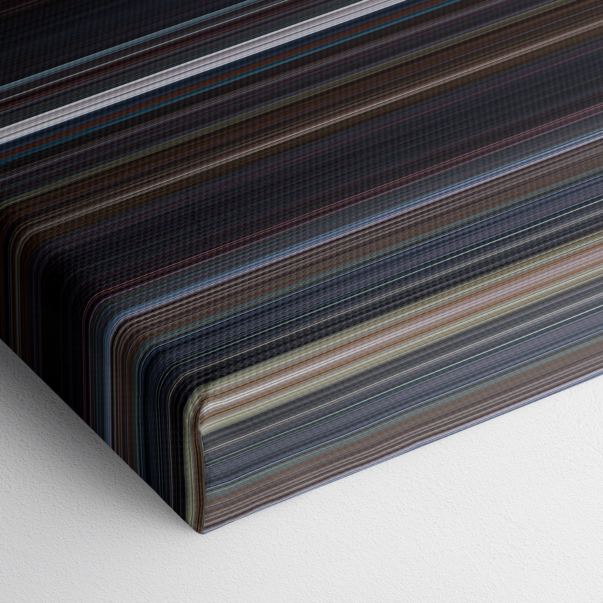 The King's Speech (2010) CineSpectrum Color Spectrum Canvas Print - Close Up of Bottom of Print