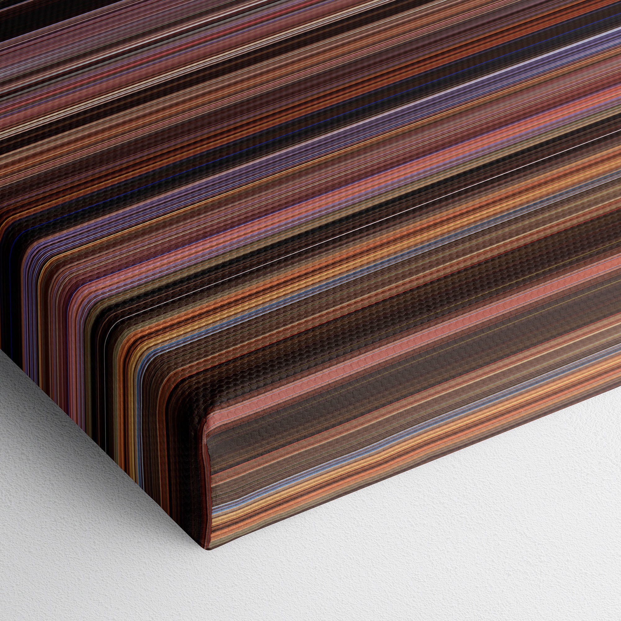 The Last Temptation of Christ (1988) CineSpectrum Color Spectrum Canvas Print - Close Up of Bottom of Print