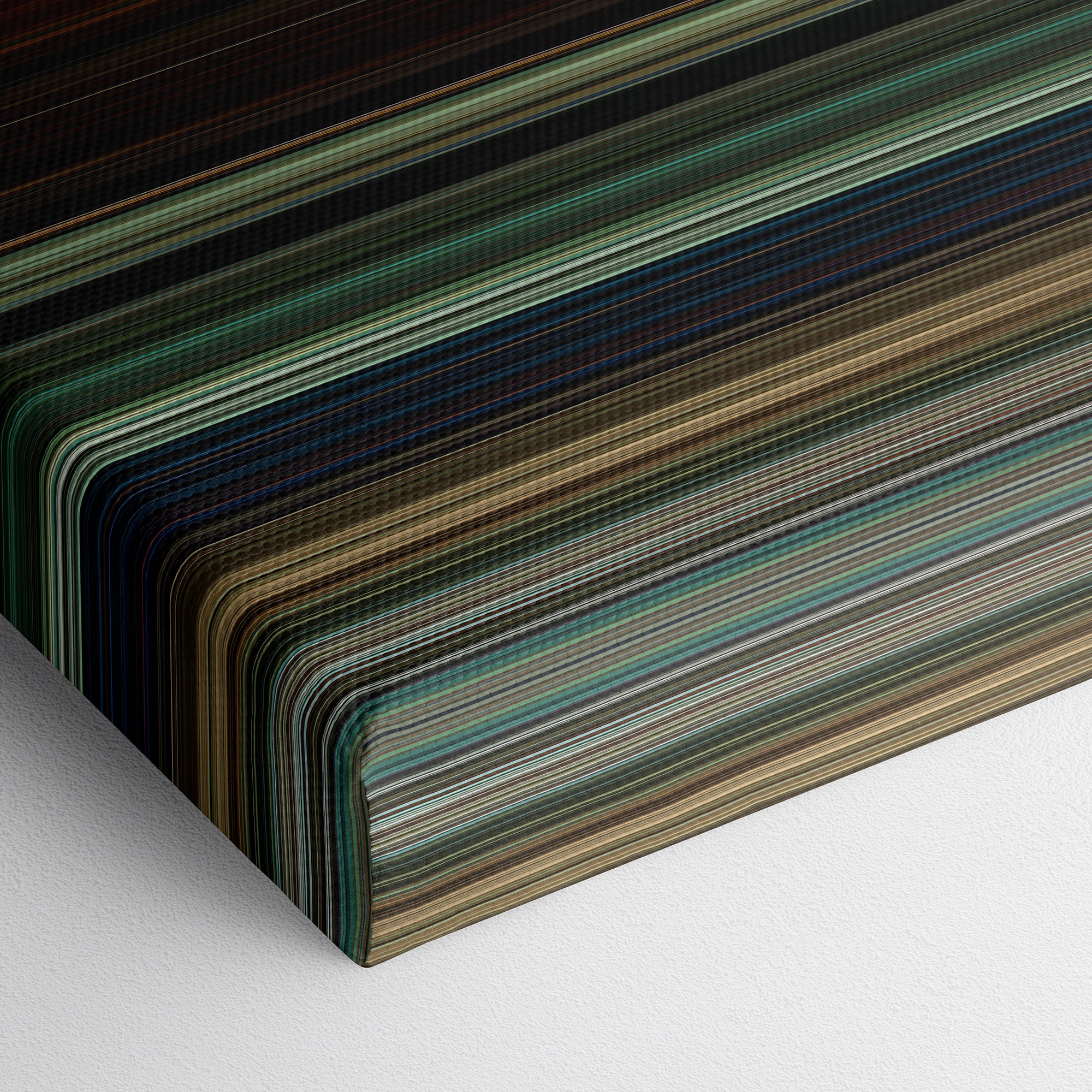 The Last of the Mohicans (1992) CineSpectrum Color Spectrum Canvas Print - Close Up of Bottom of Print