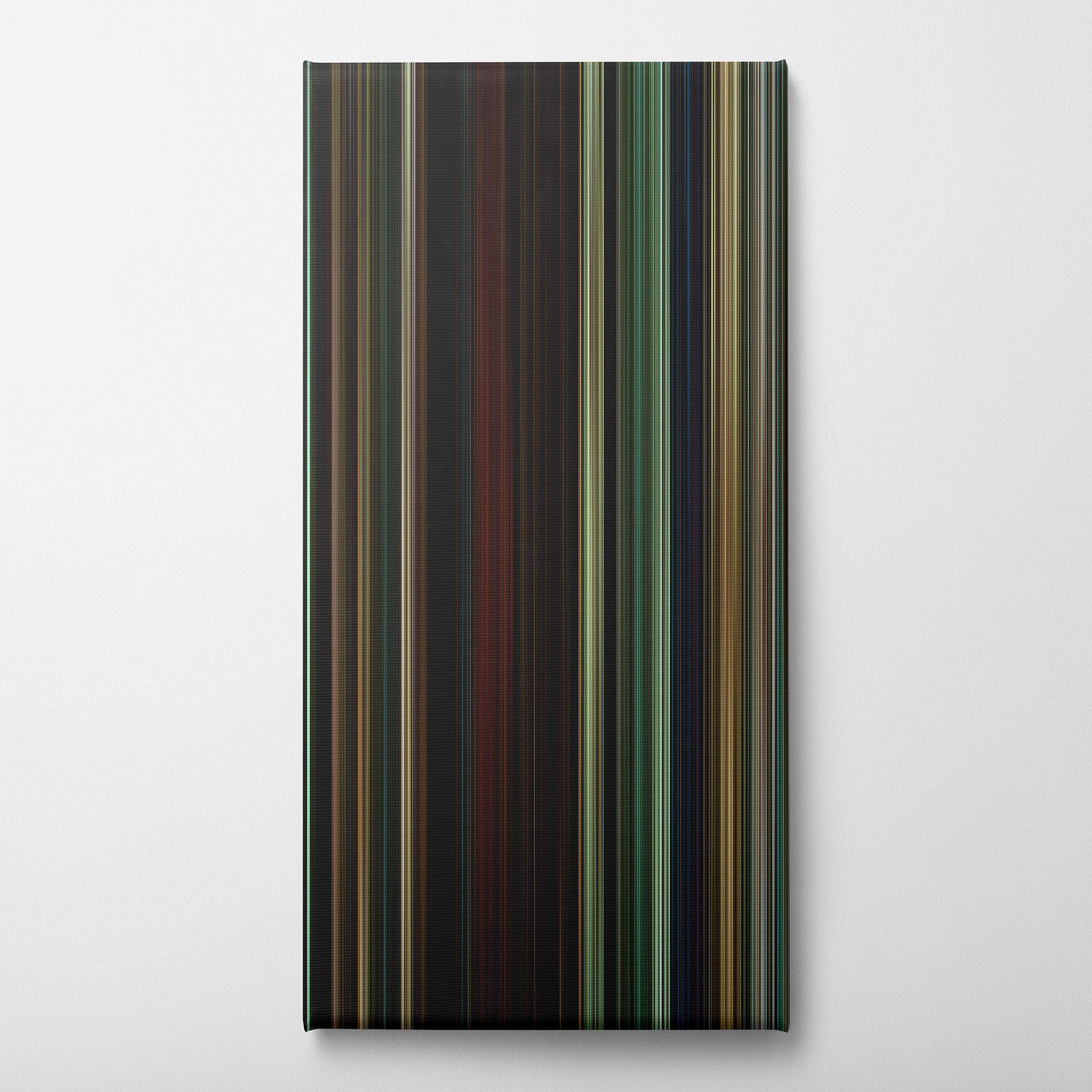 The Last of the Mohicans (1992) CineSpectrum Color Spectrum Canvas Print - Vertical on Wall