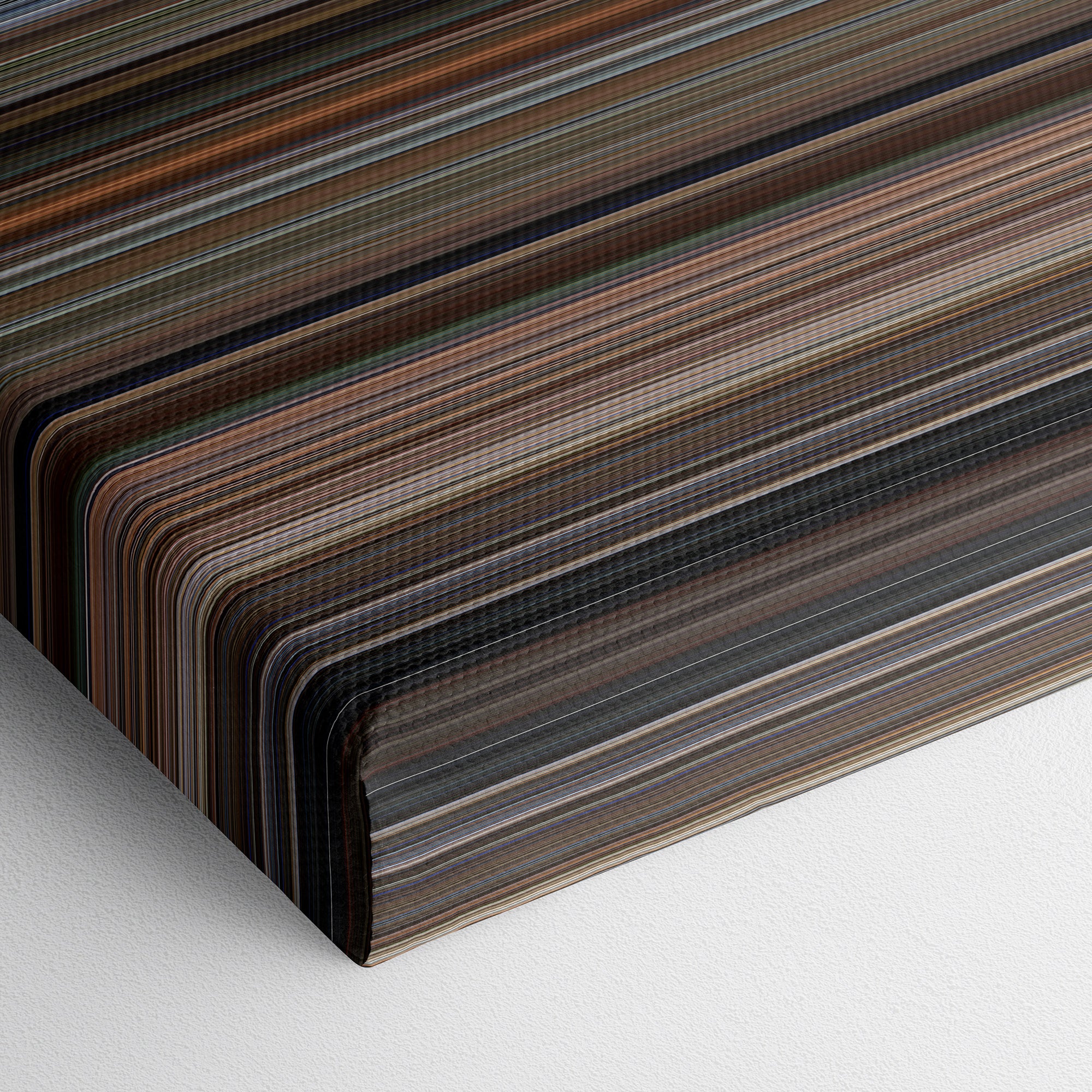 The Living Daylights (1987) CineSpectrum Color Spectrum Canvas Print - Close Up of Bottom of Print