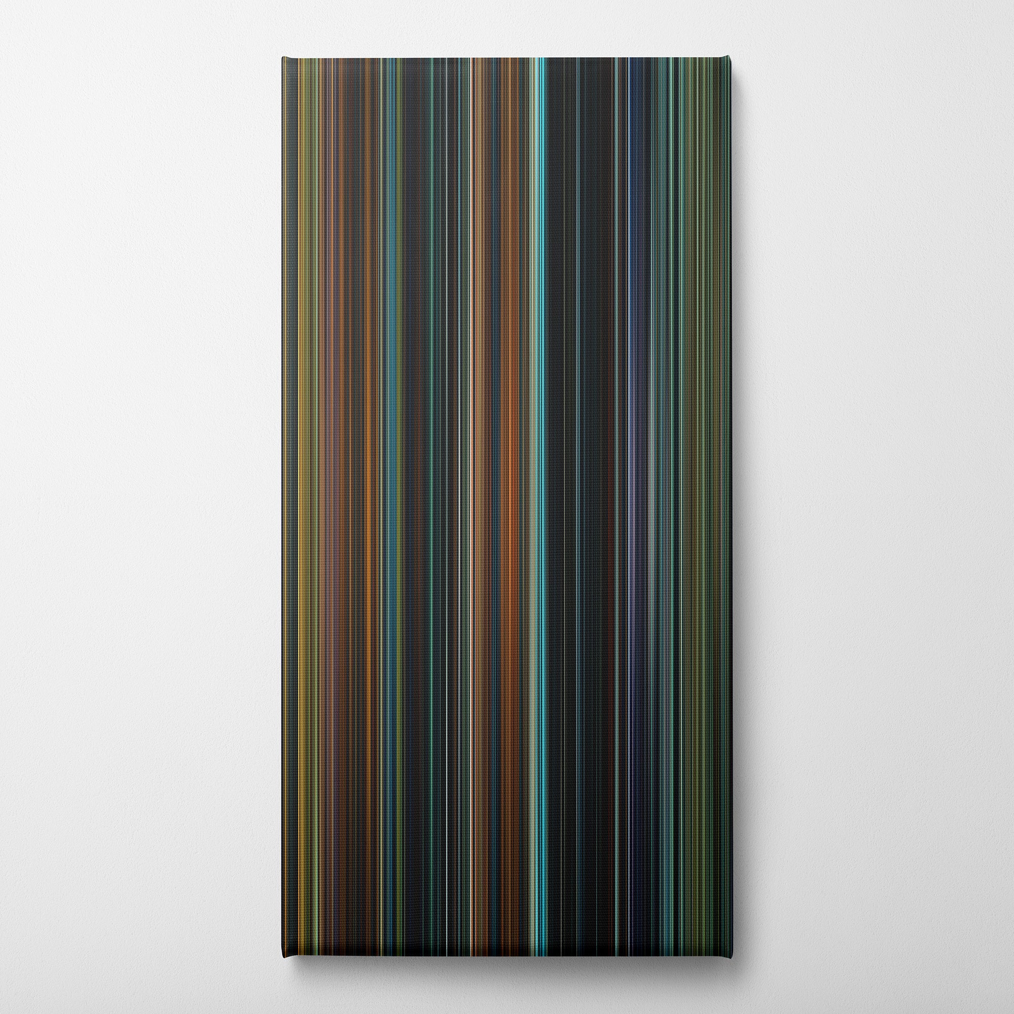 The Lord of the Rings - The Fellowship of the Ring (2001) CineSpectrum Color Spectrum Canvas Print - Vertical on Wall