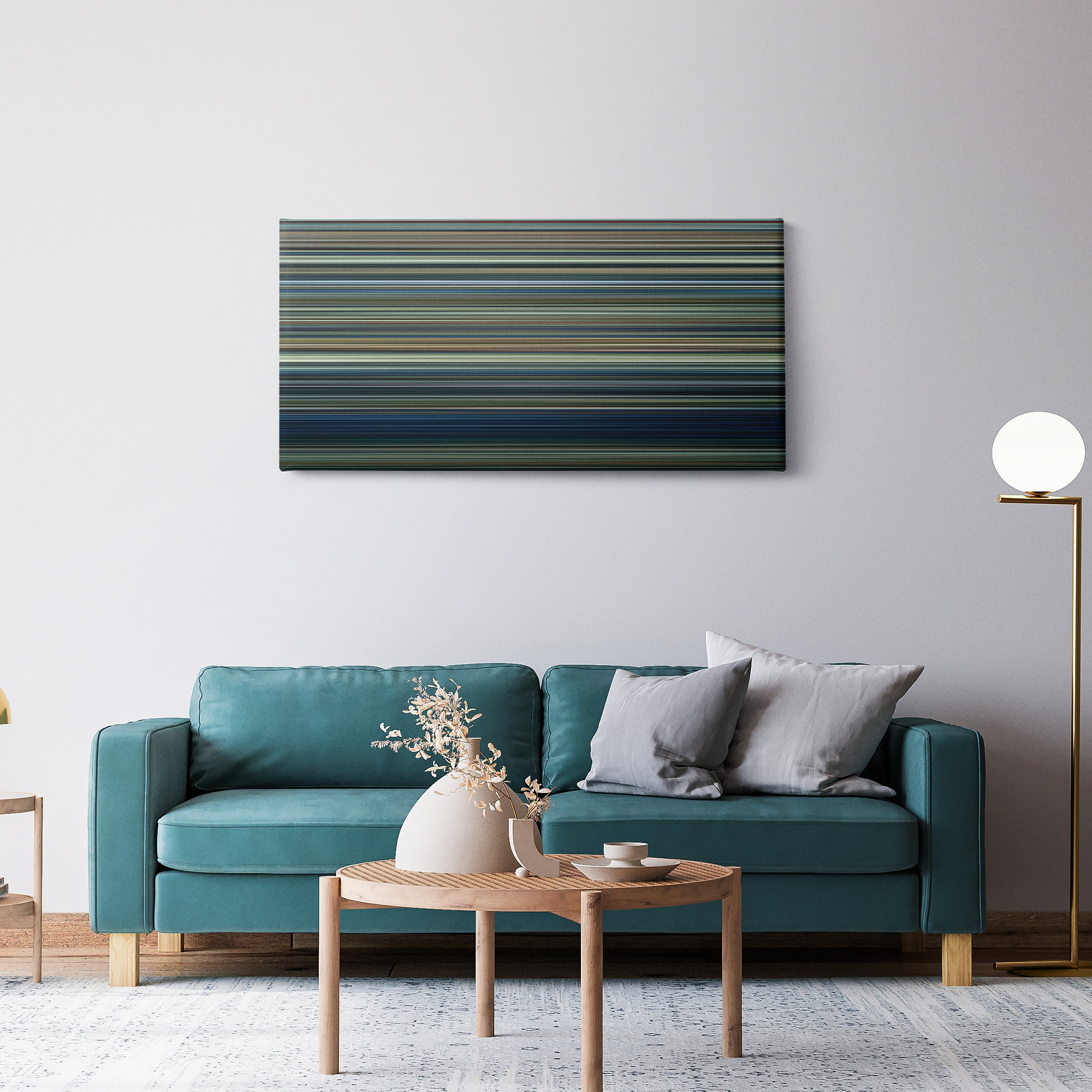 The Lord of the Rings - The Two Towers (2002) CineSpectrum Color Spectrum Canvas Print - Hanging Horizontal on Wall in Room