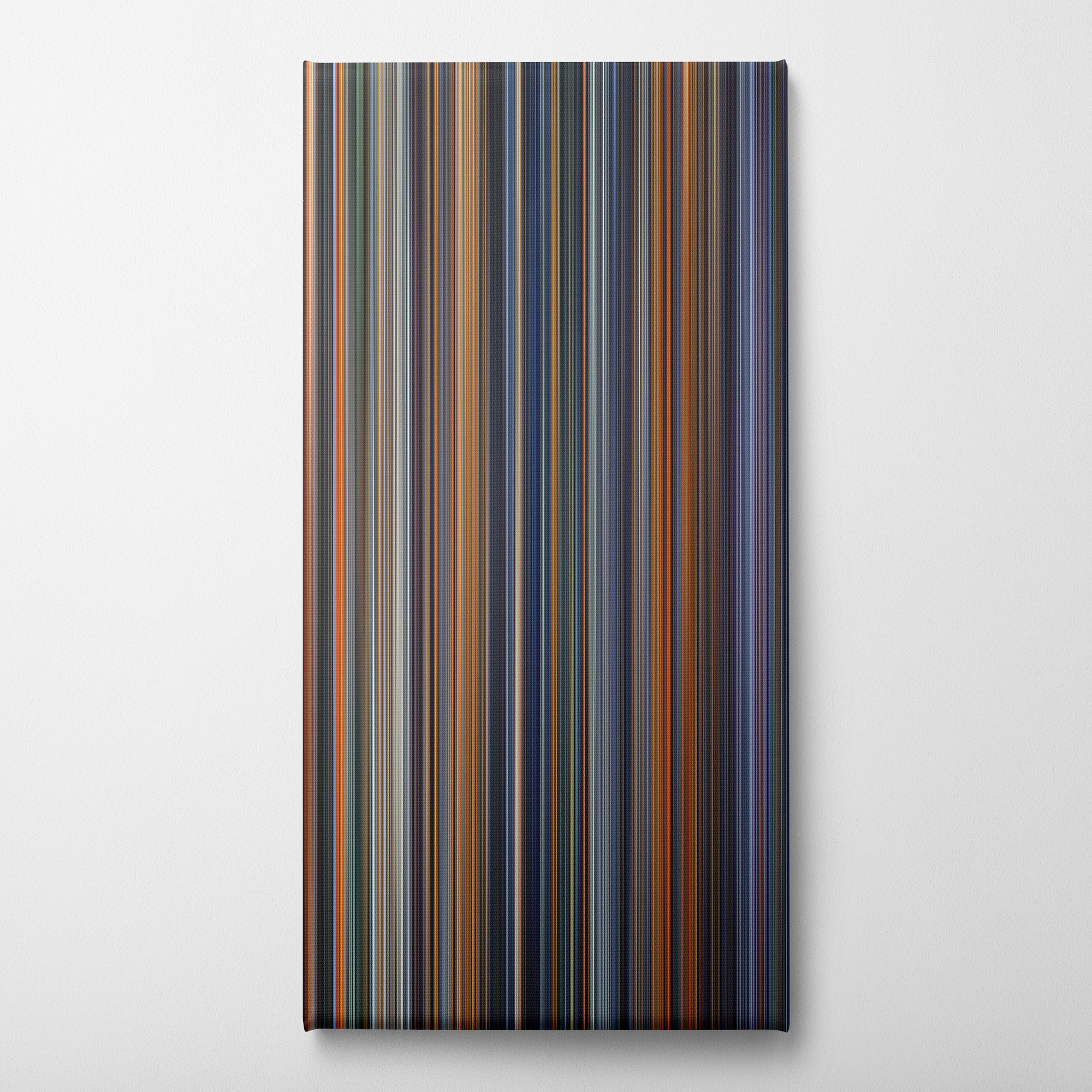 The Martian (2015) CineSpectrum Color Spectrum Canvas Print - Vertical on Wall