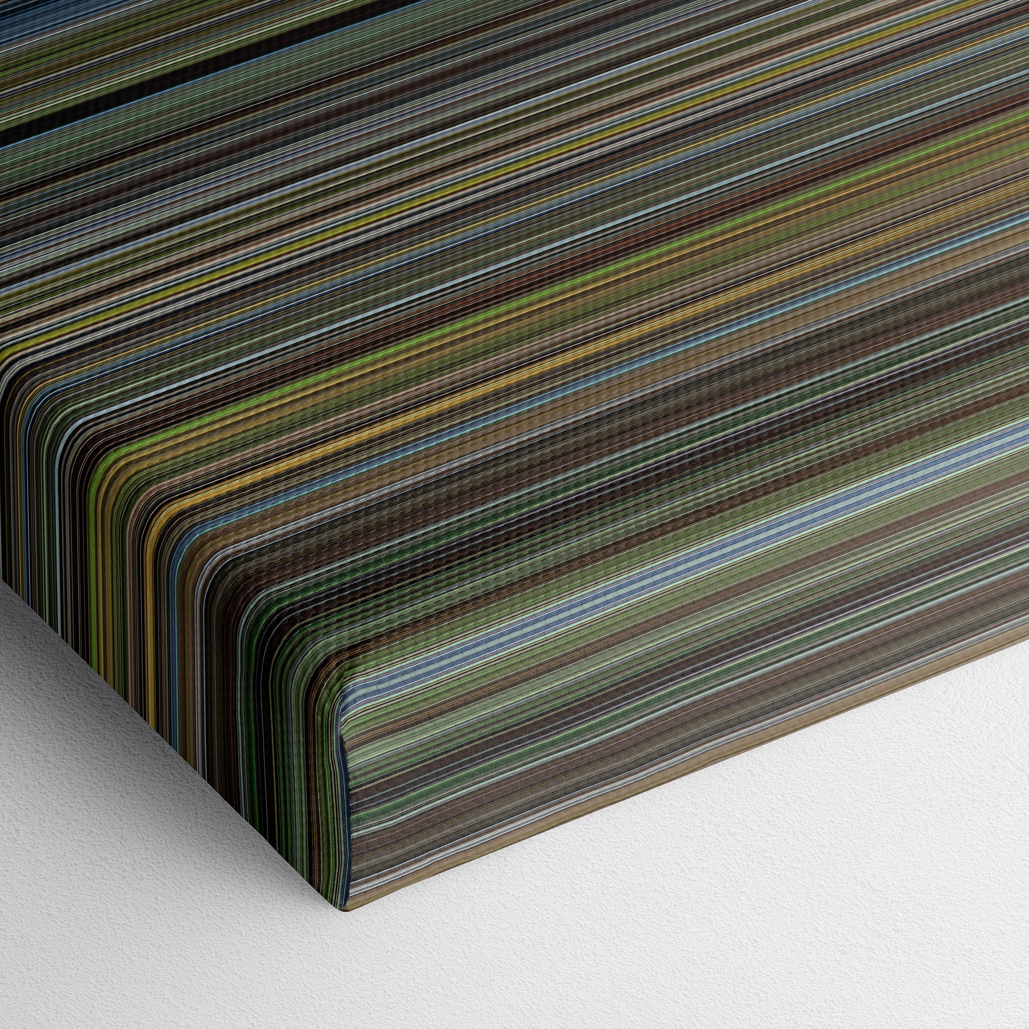 The New World (2005) CineSpectrum Color Spectrum Canvas Print - Close Up of Bottom of Print
