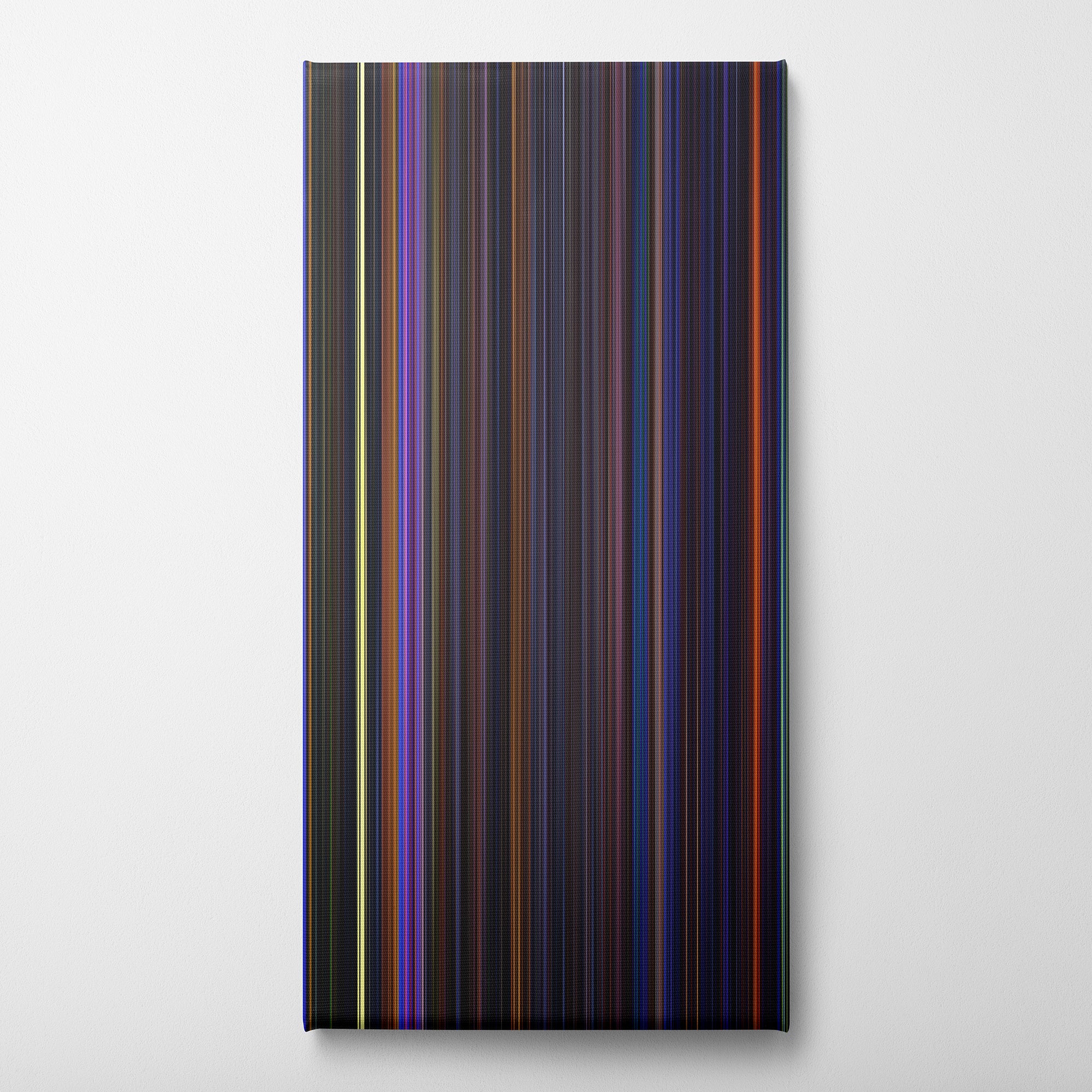 The Nightmare Before Christmas (1993) CineSpectrum Color Spectrum Canvas Print - Vertical on Wall