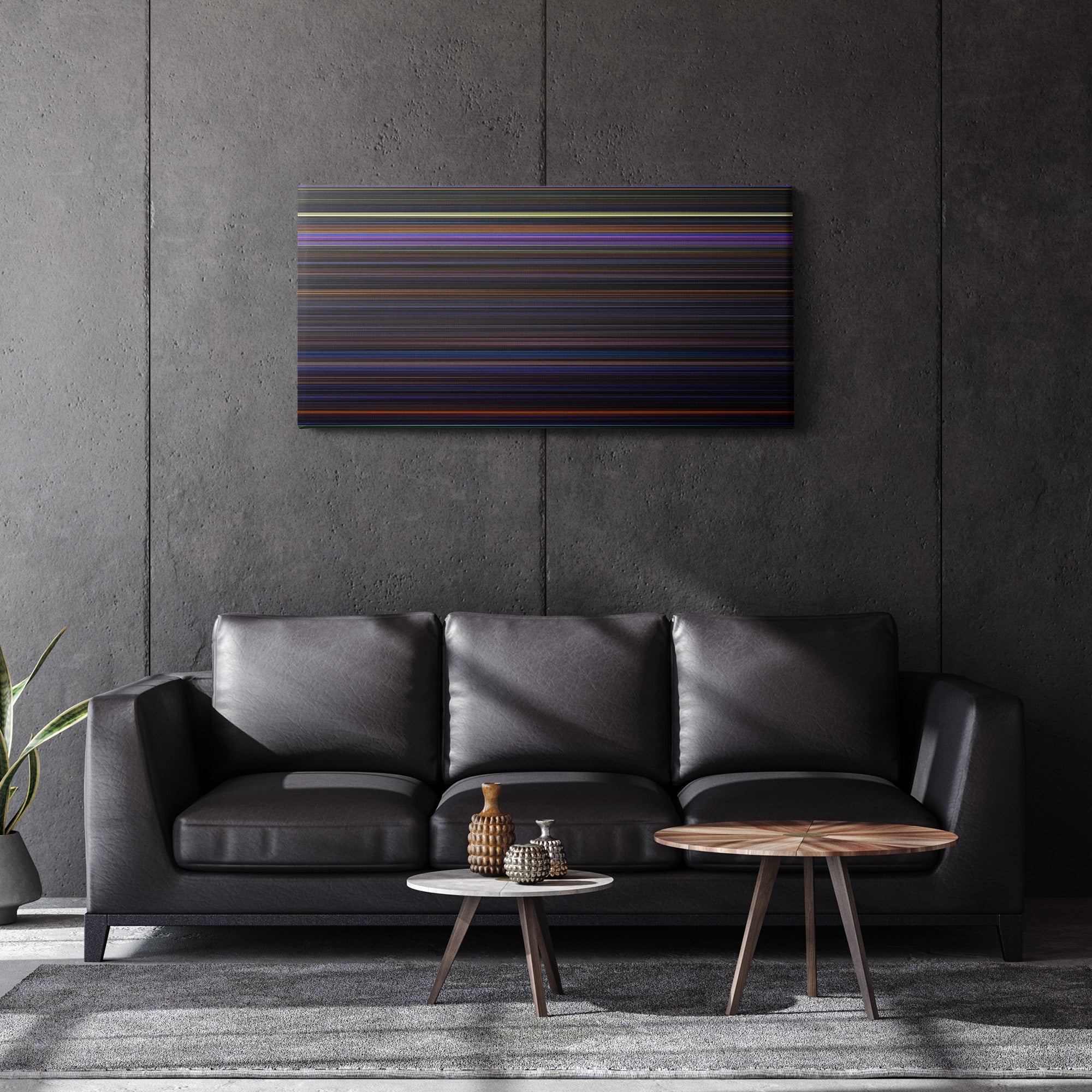 The Nightmare Before Christmas (1993) CineSpectrum Color Spectrum Canvas Print - Hanging Horizontal on Wall in Room
