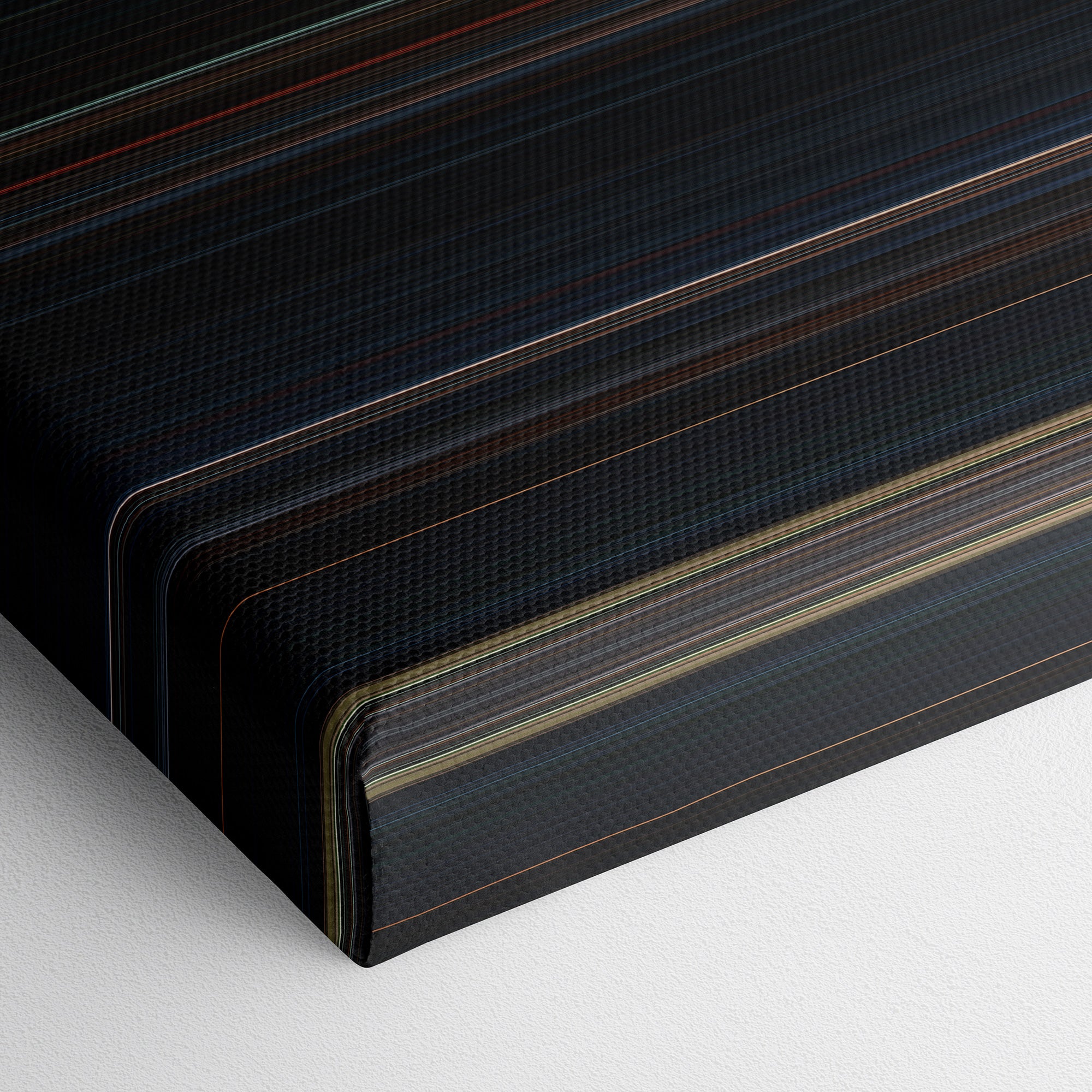 The Nun (2018) CineSpectrum Color Spectrum Canvas Print - Close Up of Bottom of Print