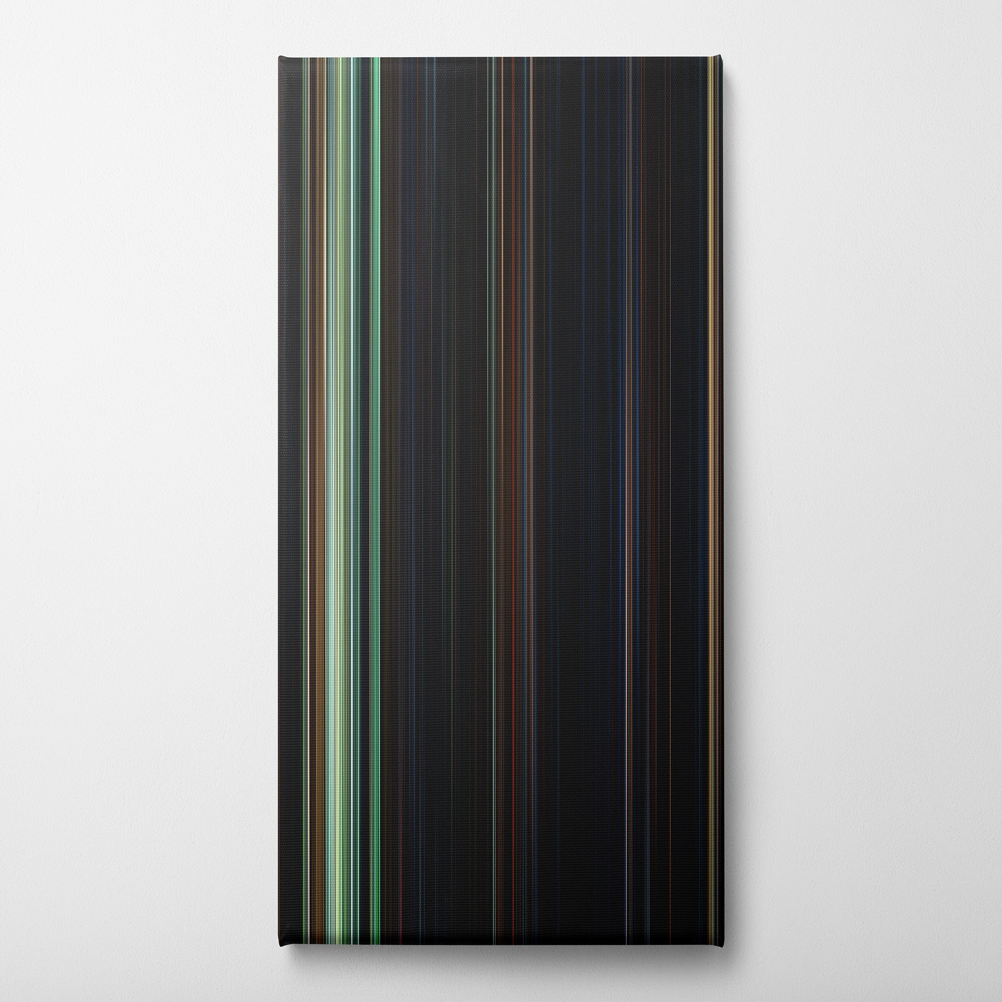 The Nun (2018) CineSpectrum Color Spectrum Canvas Print - Vertical on Wall