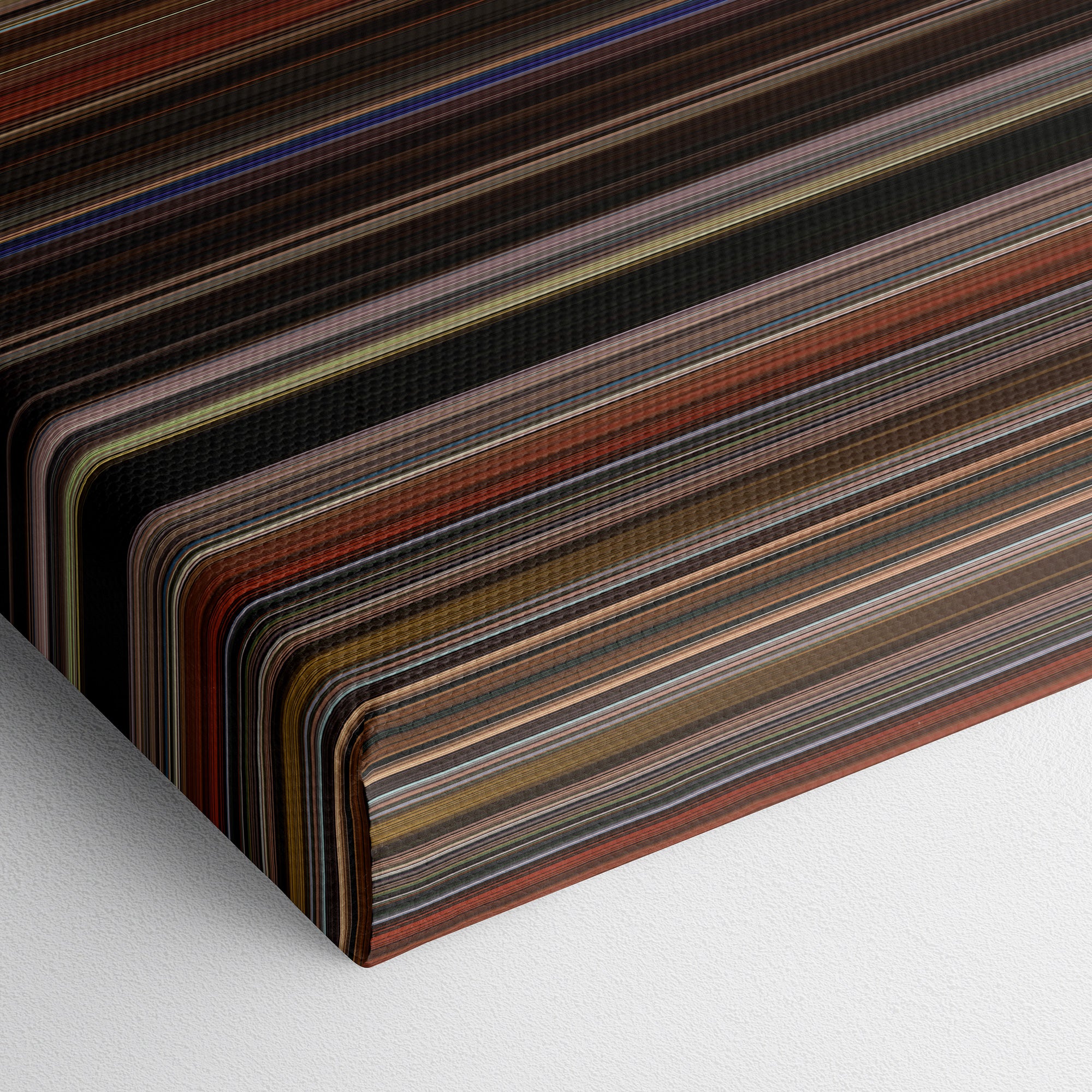 The Perks of Being a Wallflower (2012) CineSpectrum Color Spectrum Canvas Print - Close Up of Bottom of Print